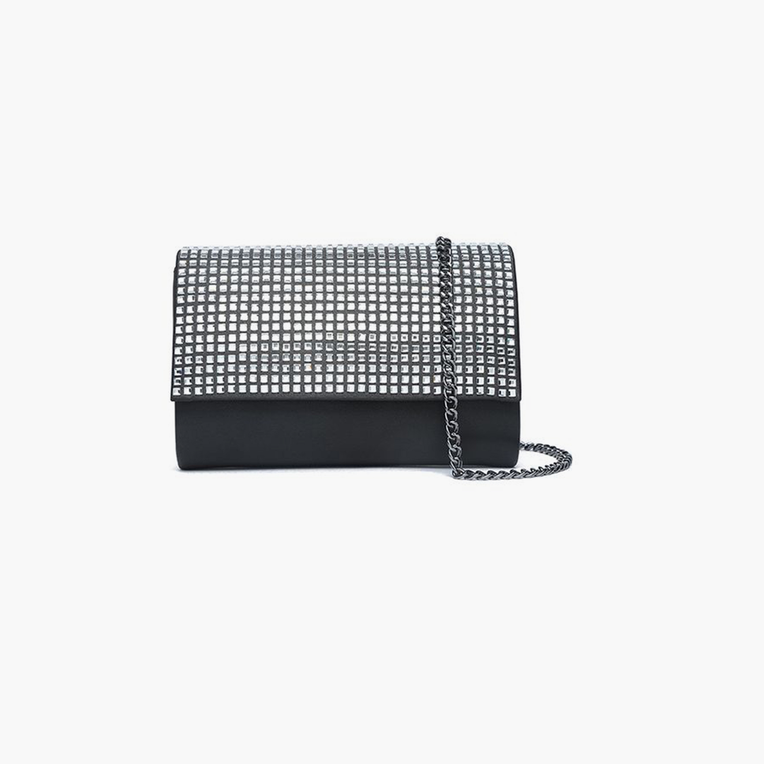 FYOR Embellished Crossbody Bag with Flap and Detachable Strap | 17 X 5 X 11 CM-women-bagsandwallets-handbags-image-5