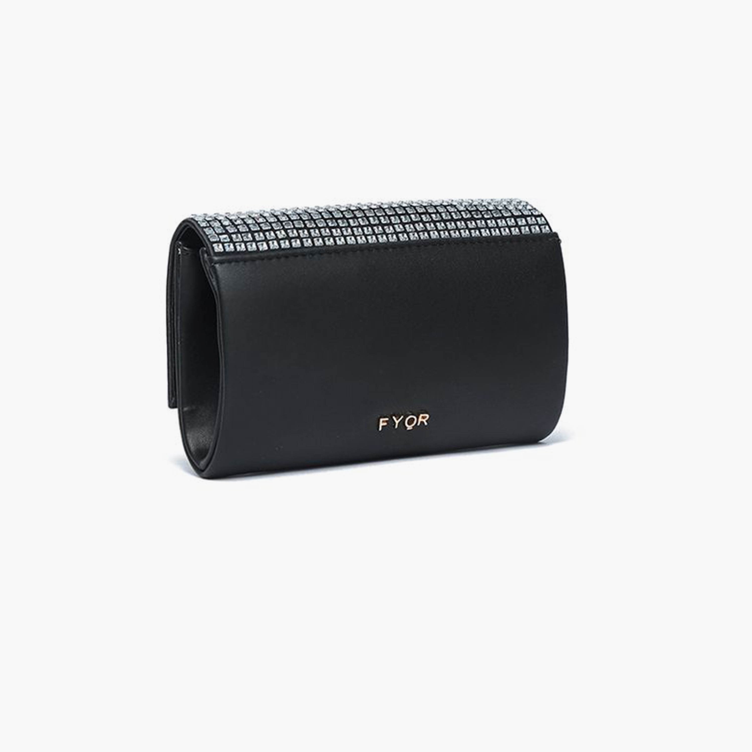 FYOR Embellished Crossbody Bag with Flap and Detachable Strap | 17 X 5 X 11 CM-women-bagsandwallets-handbags-image-6