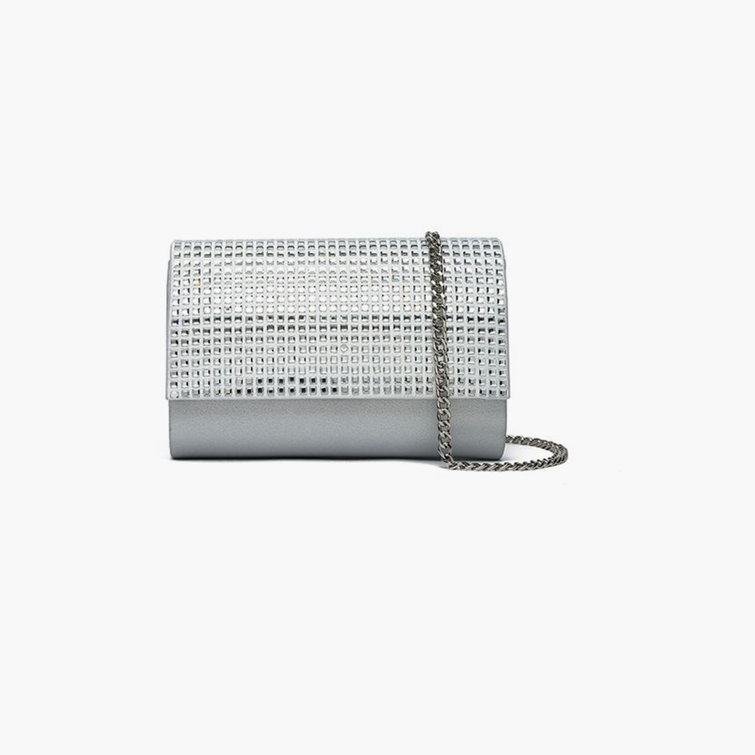 FYOR Embellished Crossbody Bag with Flap and Detachable Strap | 17 X 5 X 11 CM-women-bagsandwallets-handbags-image-1