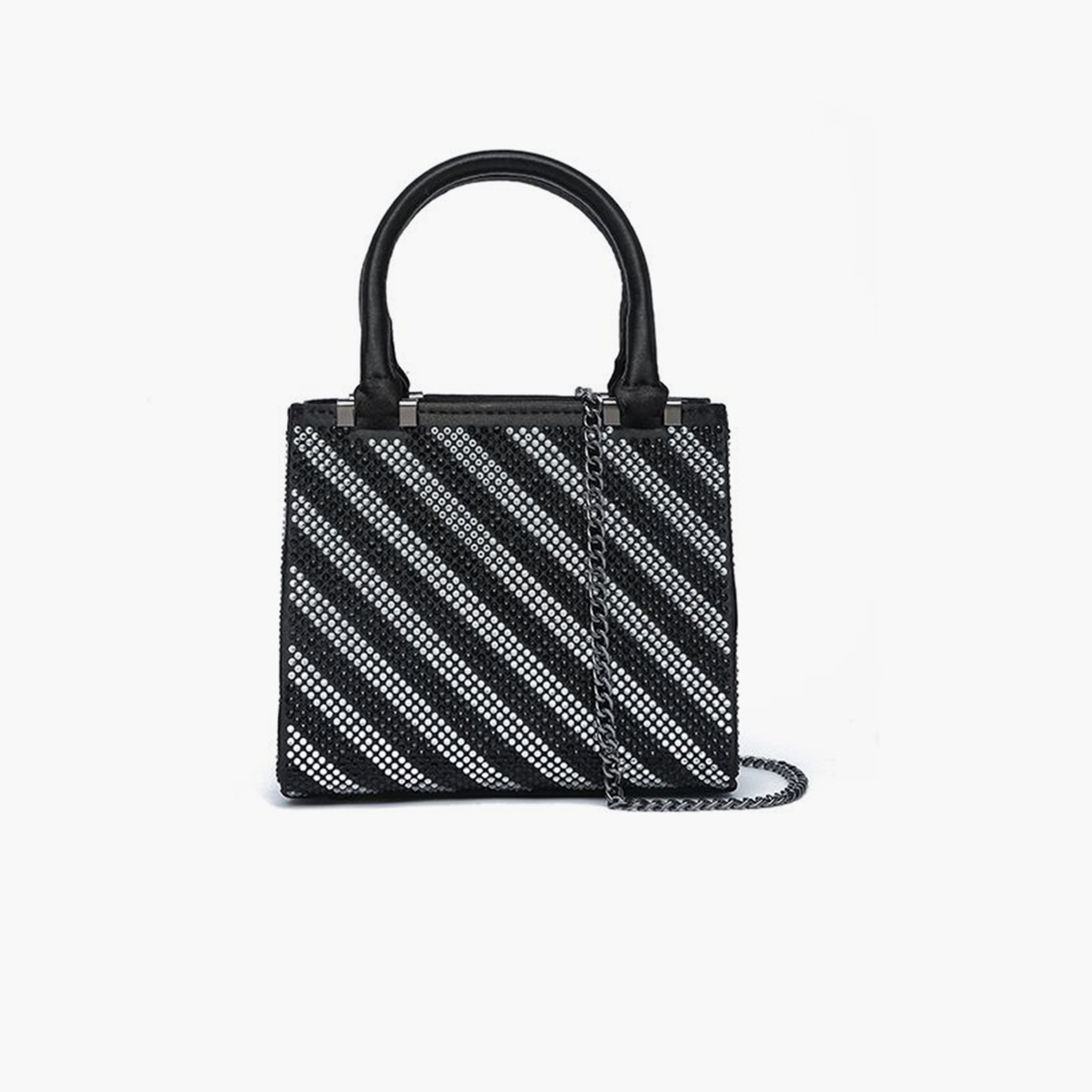 فايور - شنطة يد مزخرفة بمقبض علوي وقفل مغناطيسي وحزام قابل للفصل | 17 × 7 × 14.5 سم-women-bagsandwallets-handbags-image-5