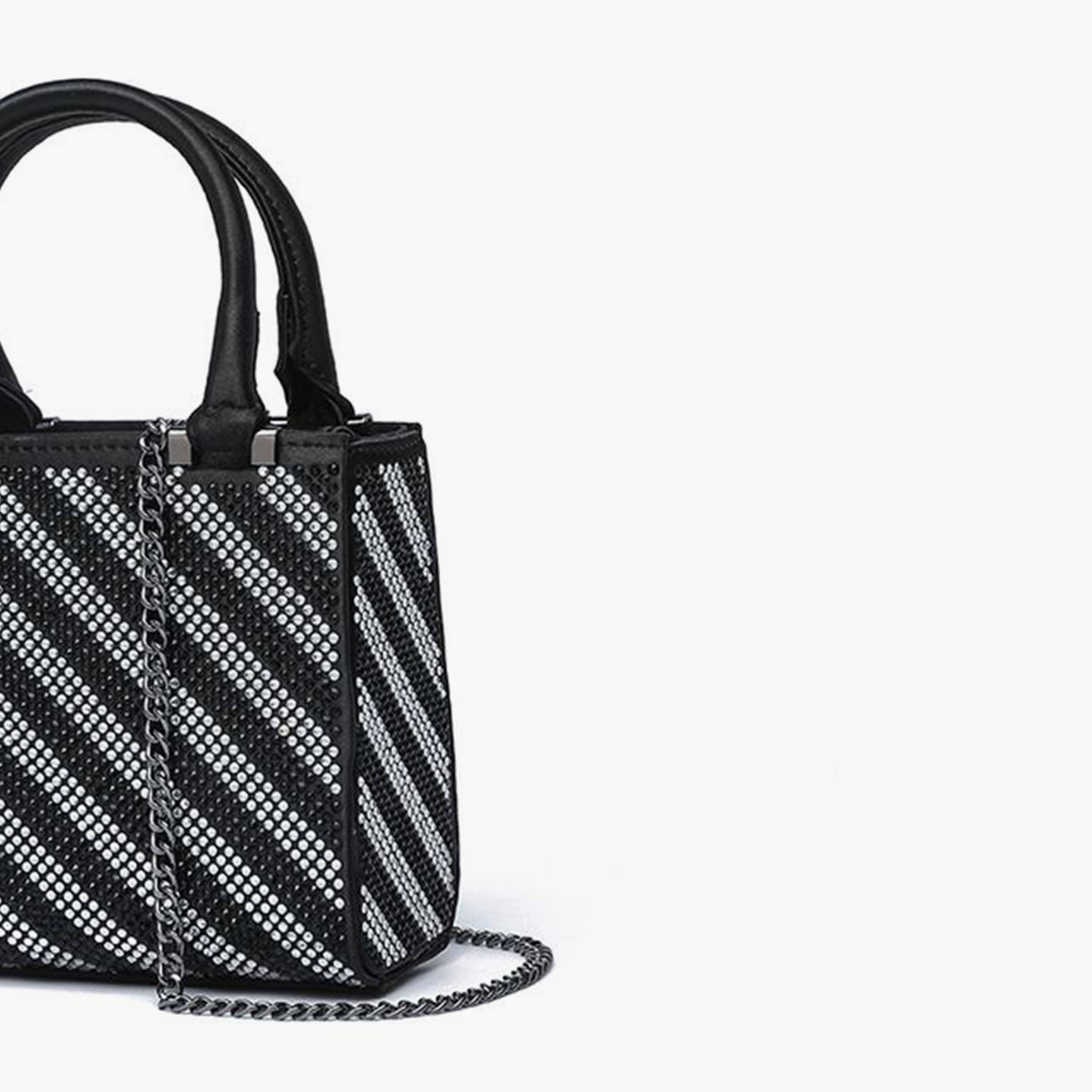 فايور - شنطة يد مزخرفة بمقبض علوي وقفل مغناطيسي وحزام قابل للفصل | 17 × 7 × 14.5 سم-women-bagsandwallets-handbags-image-8
