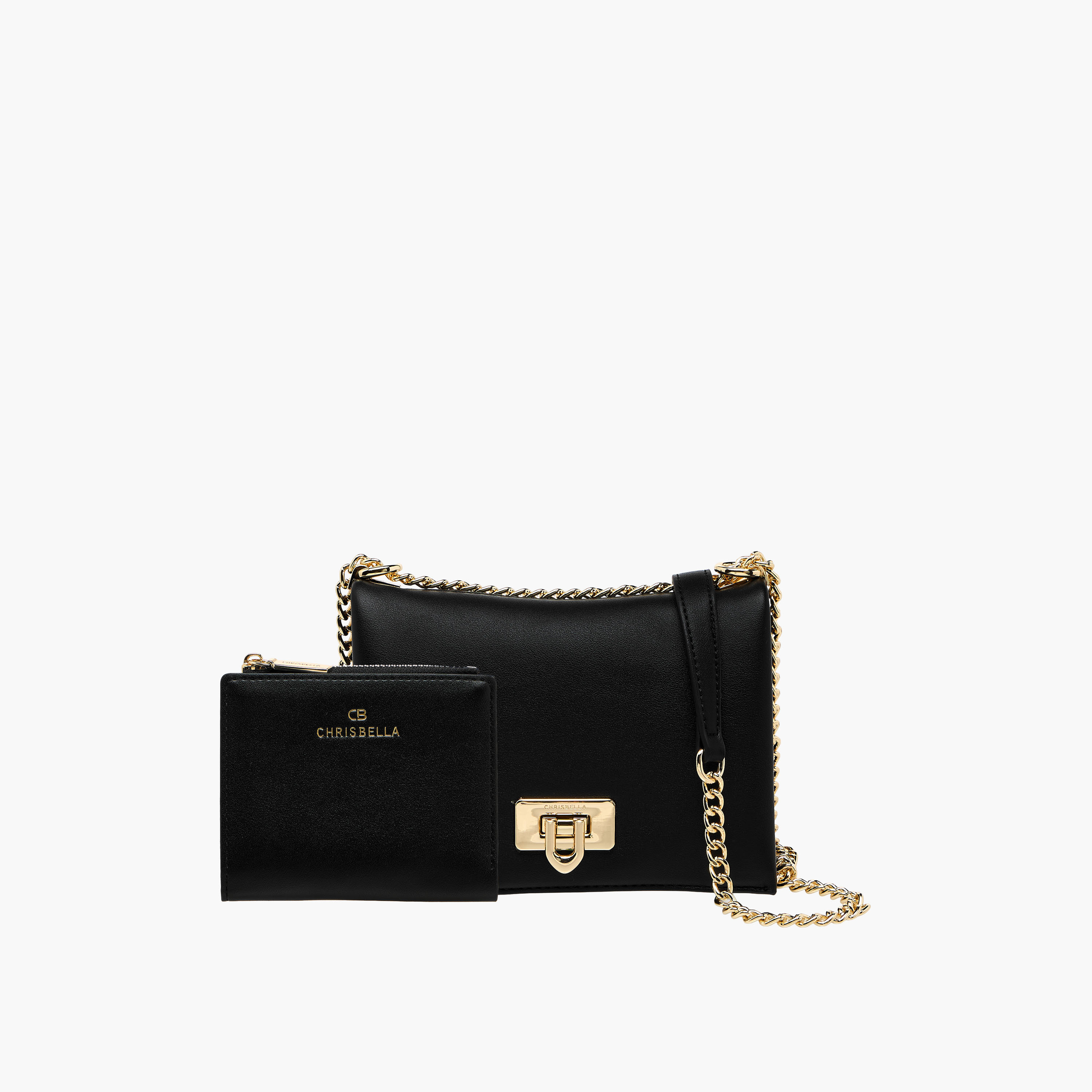 شنطة كروس بودي بحزام سلسلة ومحفظة من كريسبيلا-women-bagsandwallets-handbags-image-1