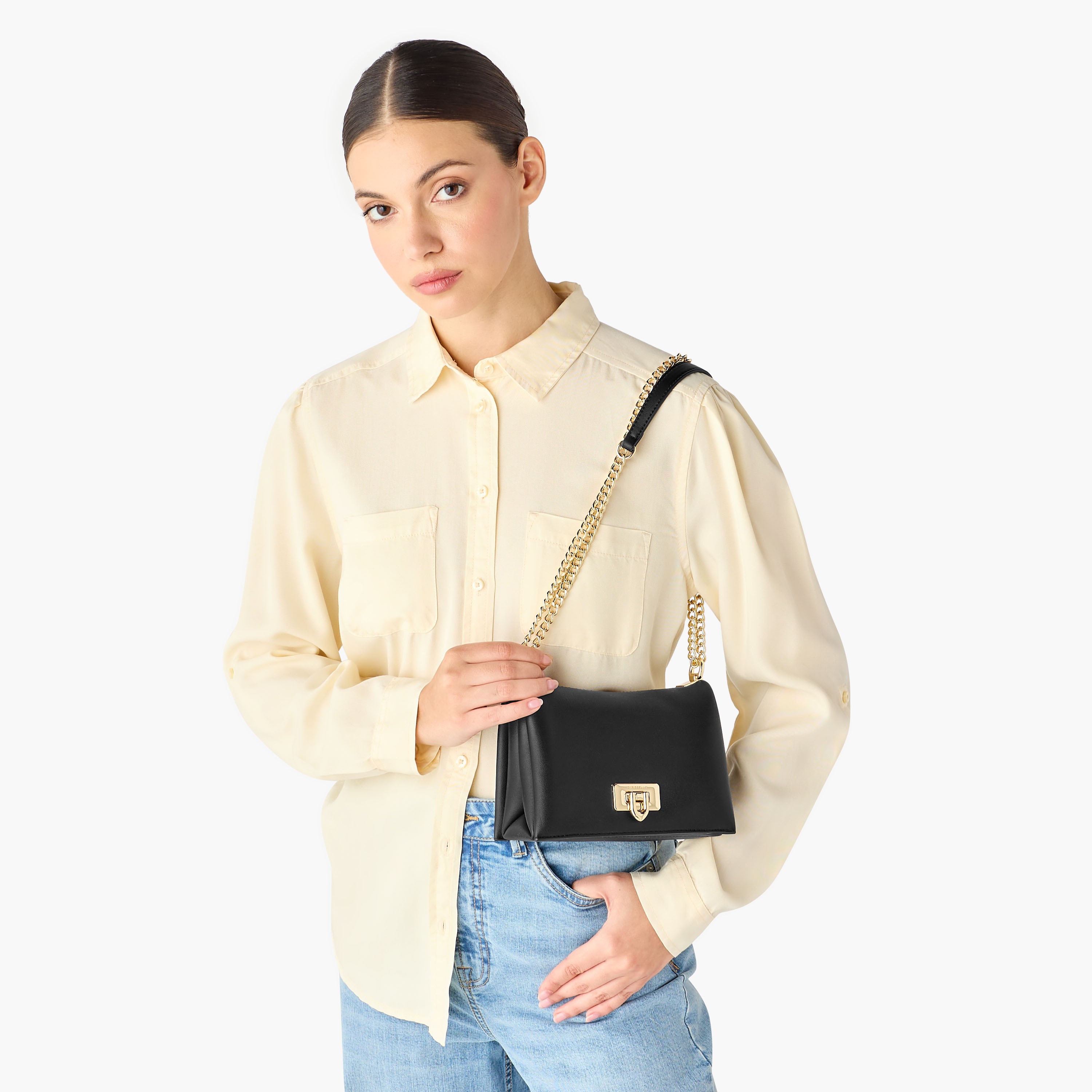 شنطة كروس بودي بحزام سلسلة ومحفظة من كريسبيلا-women-bagsandwallets-handbags-image-2