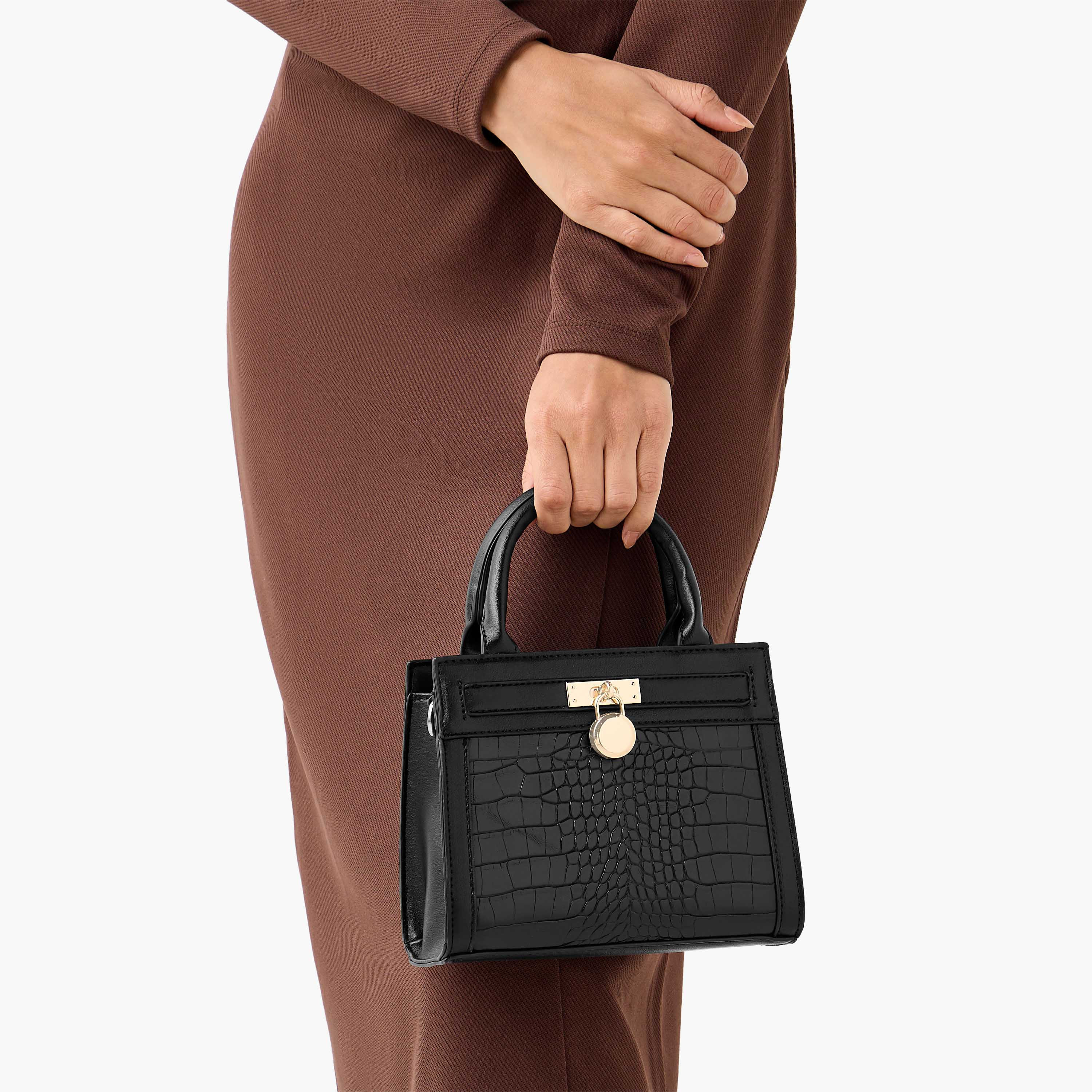 Adore Textured Crossbody Bag with Detachable Strap-women-bagsandwallets-handbags-image-2