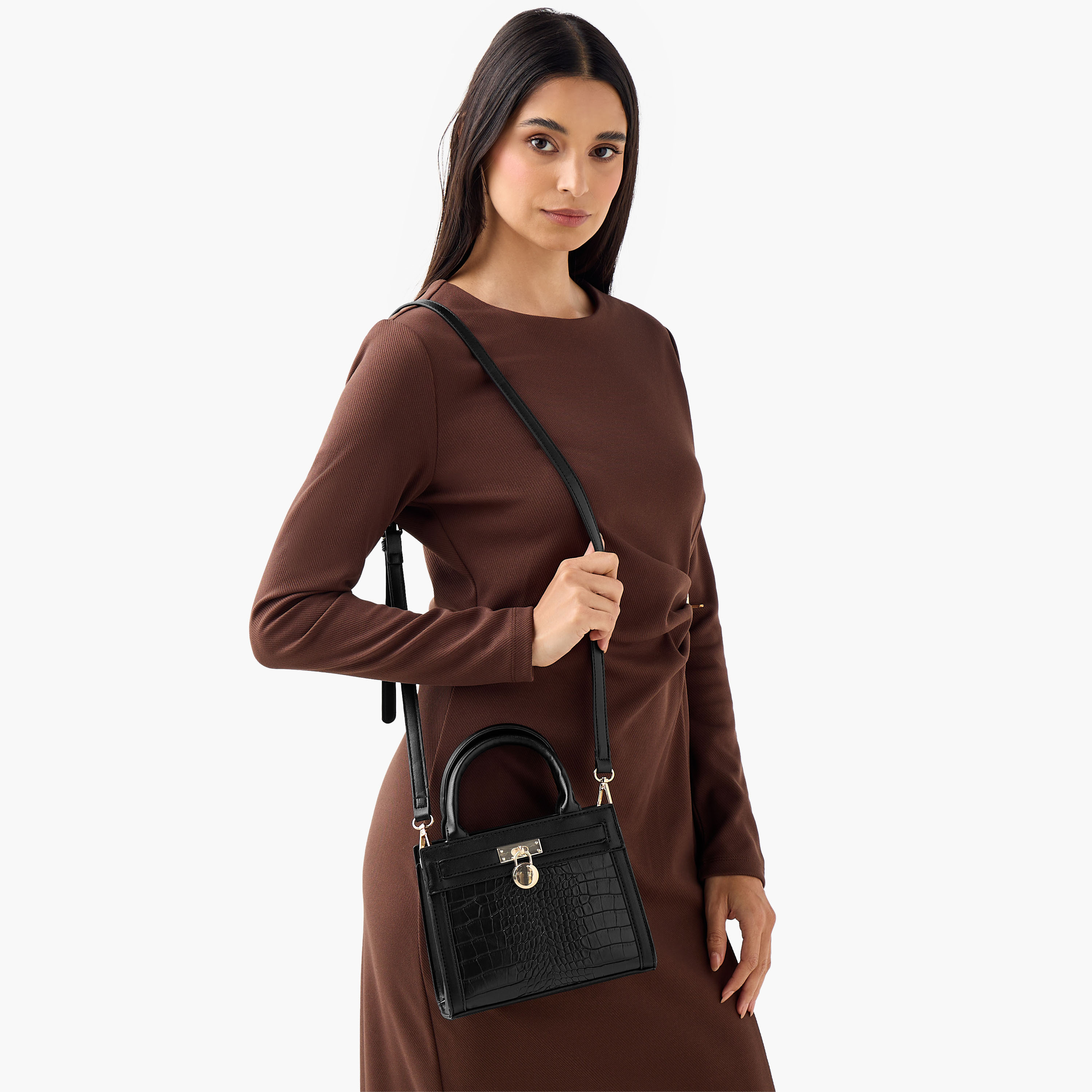 Adore Textured Crossbody Bag with Detachable Strap-women-bagsandwallets-handbags-image-8