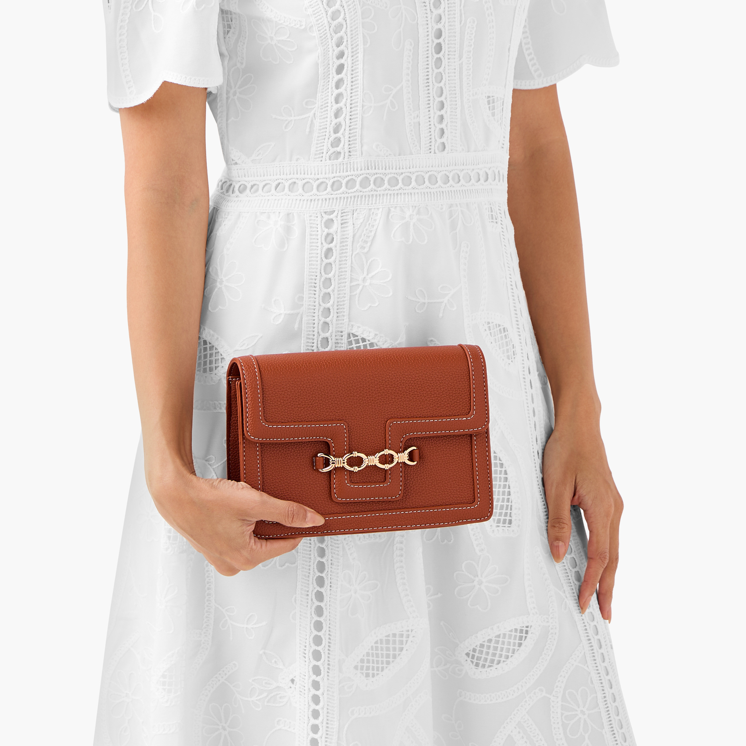 Adore Textured Crossbody Bag with Detachable Strap-women-bagsandwallets-handbags-image-2
