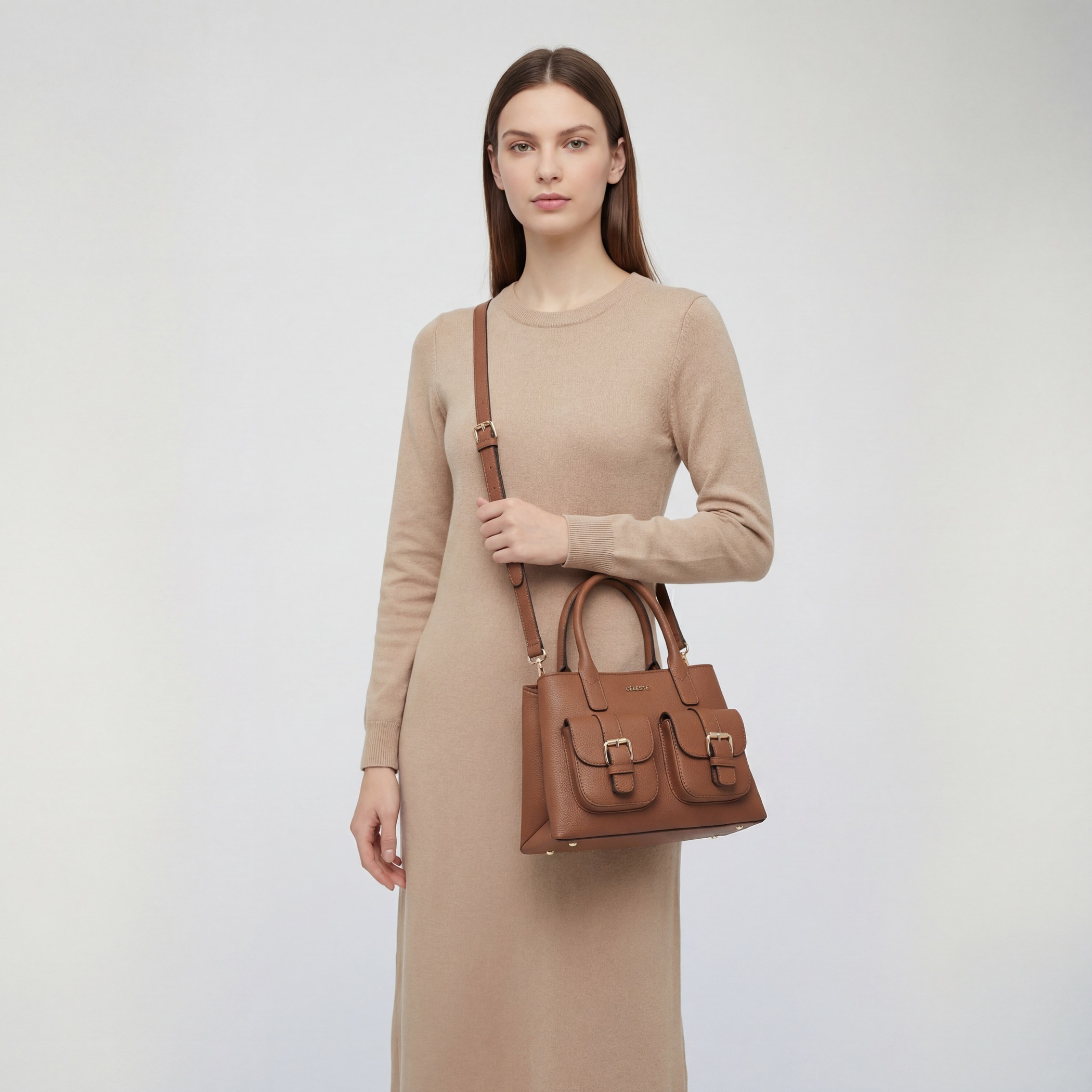 Celeste Solid Tote Bag with Handles-women-bagsandwallets-handbags-image-2