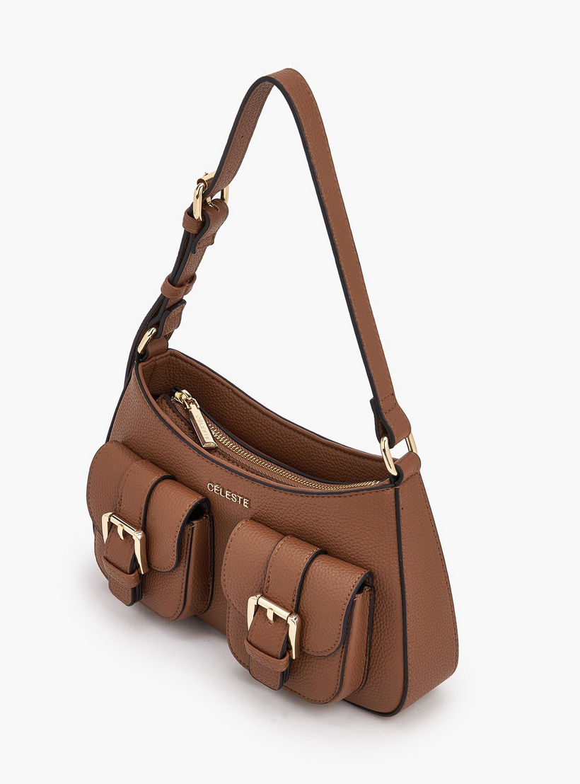 شنطة كتف بارزة الملمس بسحاب إغلاق من سيليست-women-bagsandwallets-handbags-image-6