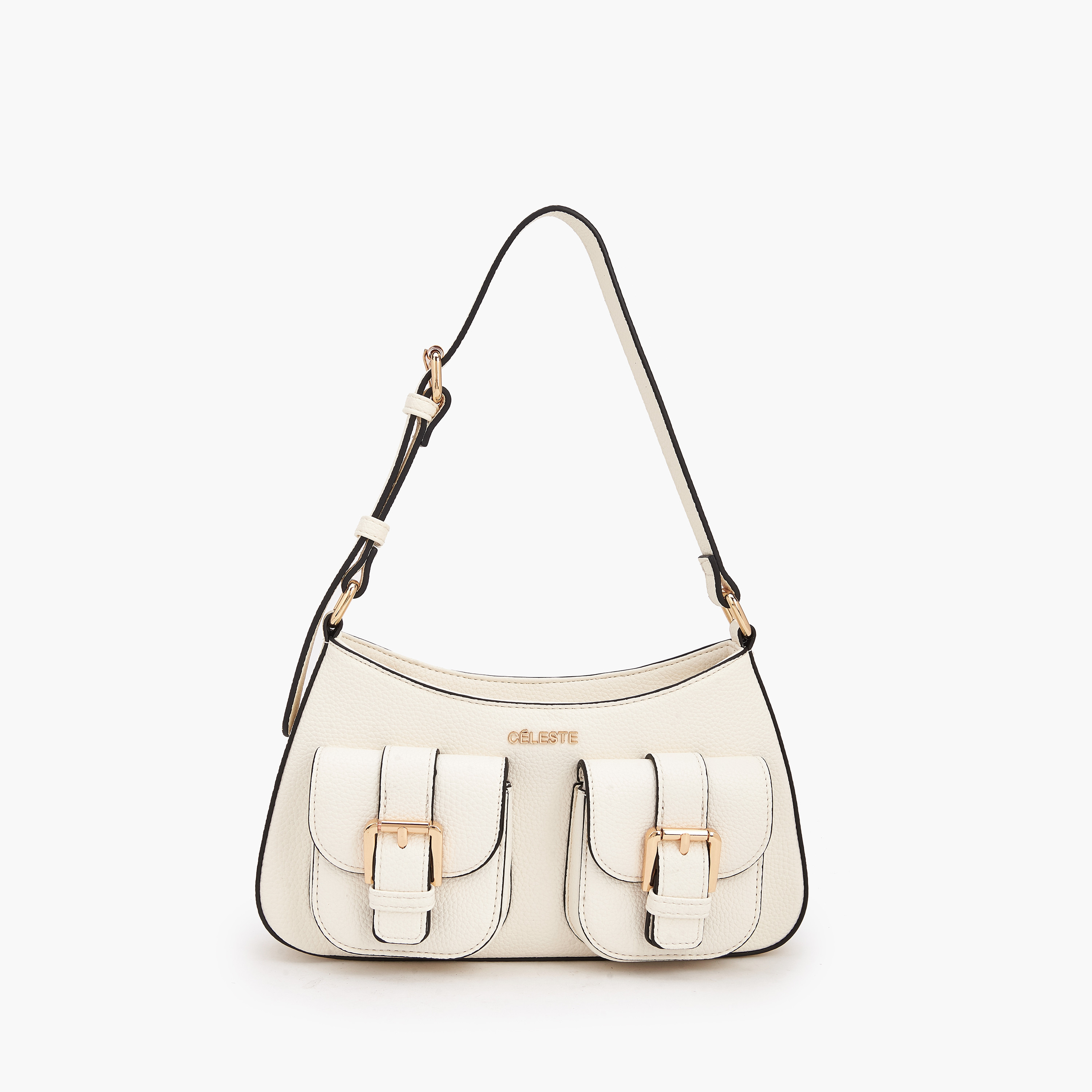 شنطة كتف بارزة الملمس بسحاب إغلاق من سيليست-women-bagsandwallets-handbags-image-1