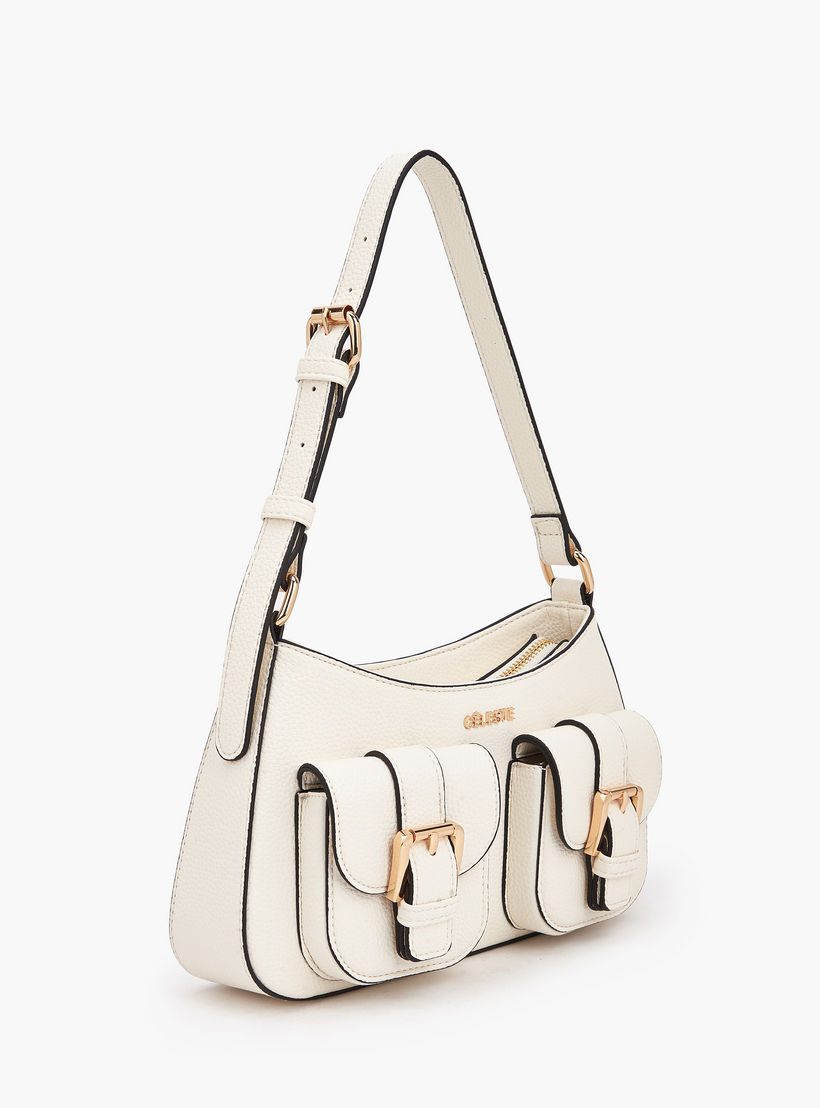 شنطة كتف بارزة الملمس بسحاب إغلاق من سيليست-women-bagsandwallets-handbags-image-3
