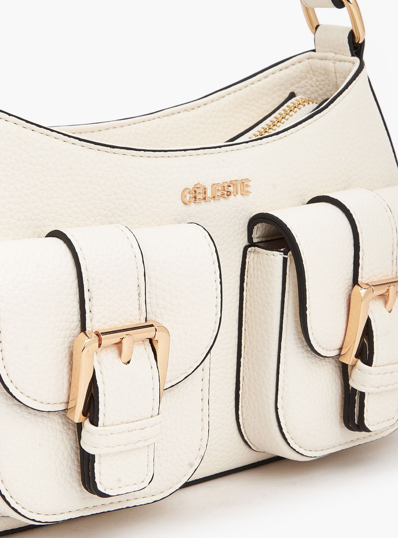 شنطة كتف بارزة الملمس بسحاب إغلاق من سيليست-women-bagsandwallets-handbags-image-4
