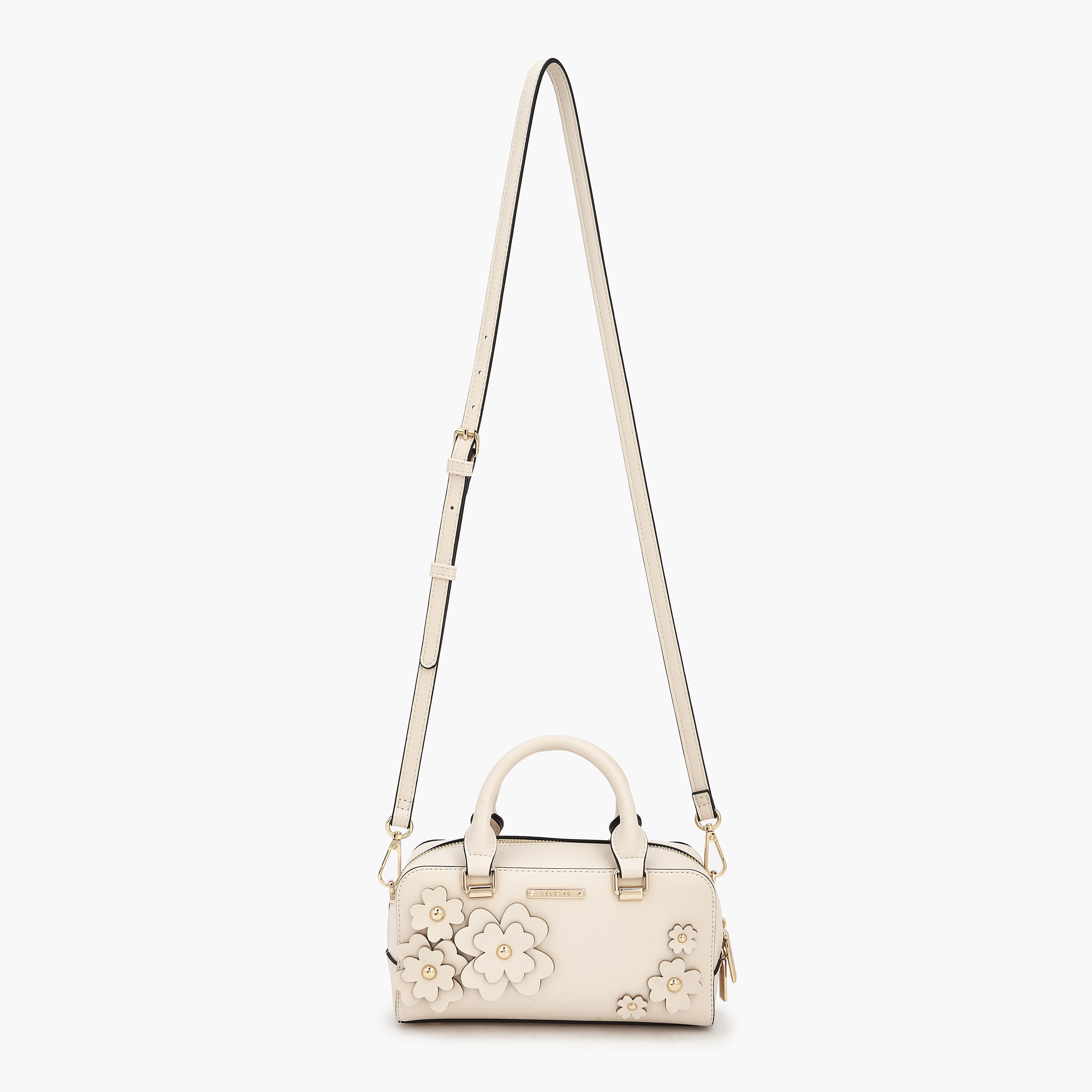 شنطة كروس بودي بمقابض مزدوجة وزخارف زهرية من سيليست-women-bagsandwallets-handbags-image-3