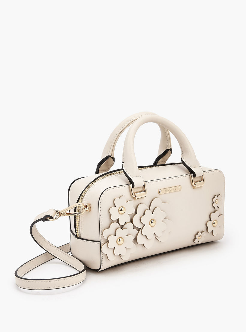 شنطة كروس بودي بمقابض مزدوجة وزخارف زهرية من سيليست-women-bagsandwallets-handbags-image-4