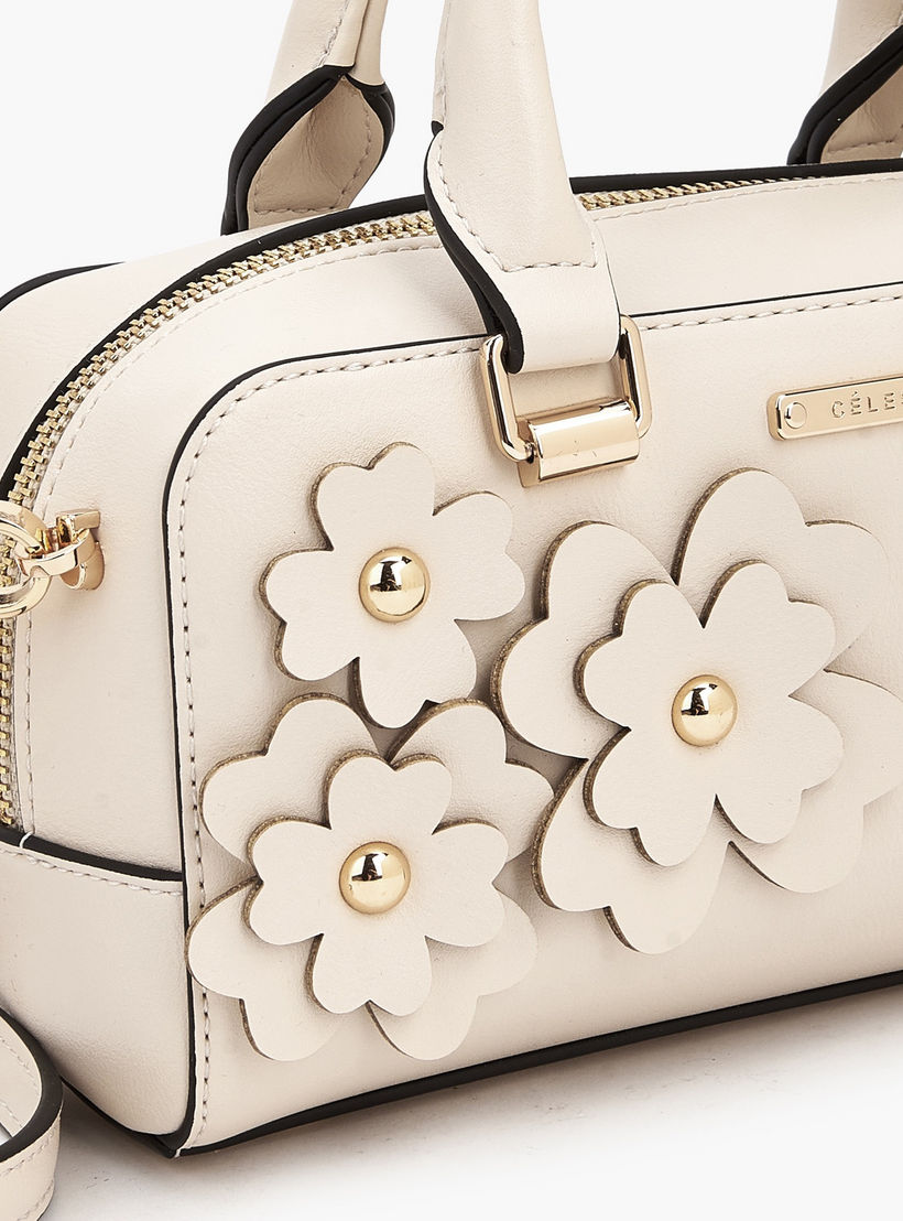 شنطة كروس بودي بمقابض مزدوجة وزخارف زهرية من سيليست-women-bagsandwallets-handbags-image-5