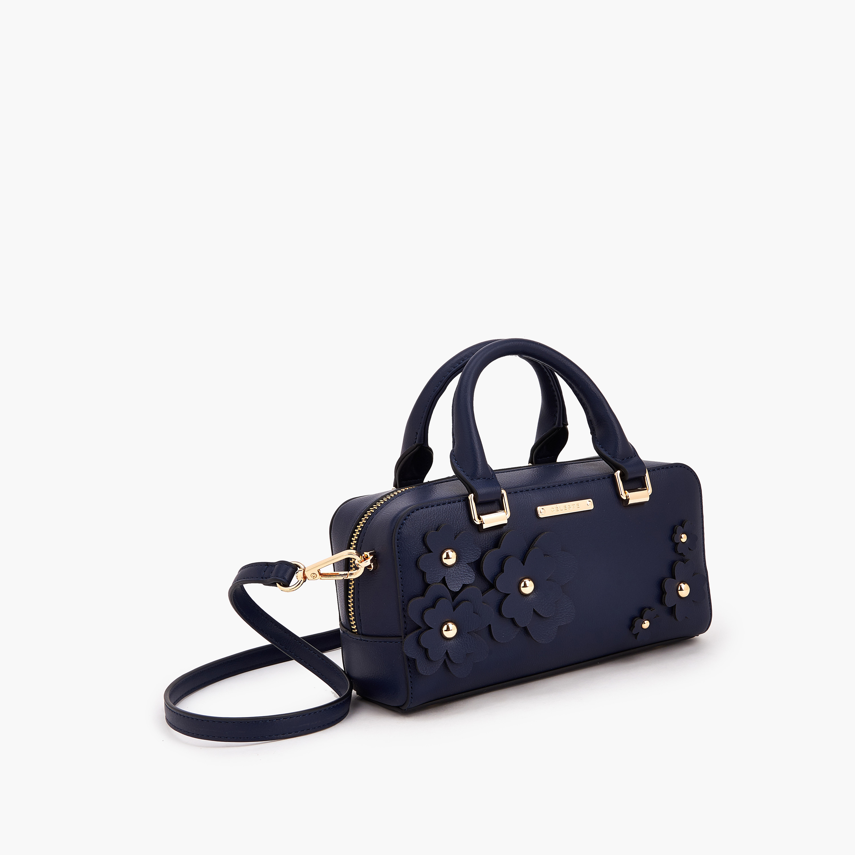 Celeste Floral Accent Crossbody Bag with Double Handle-women-bagsandwallets-handbags-image-4