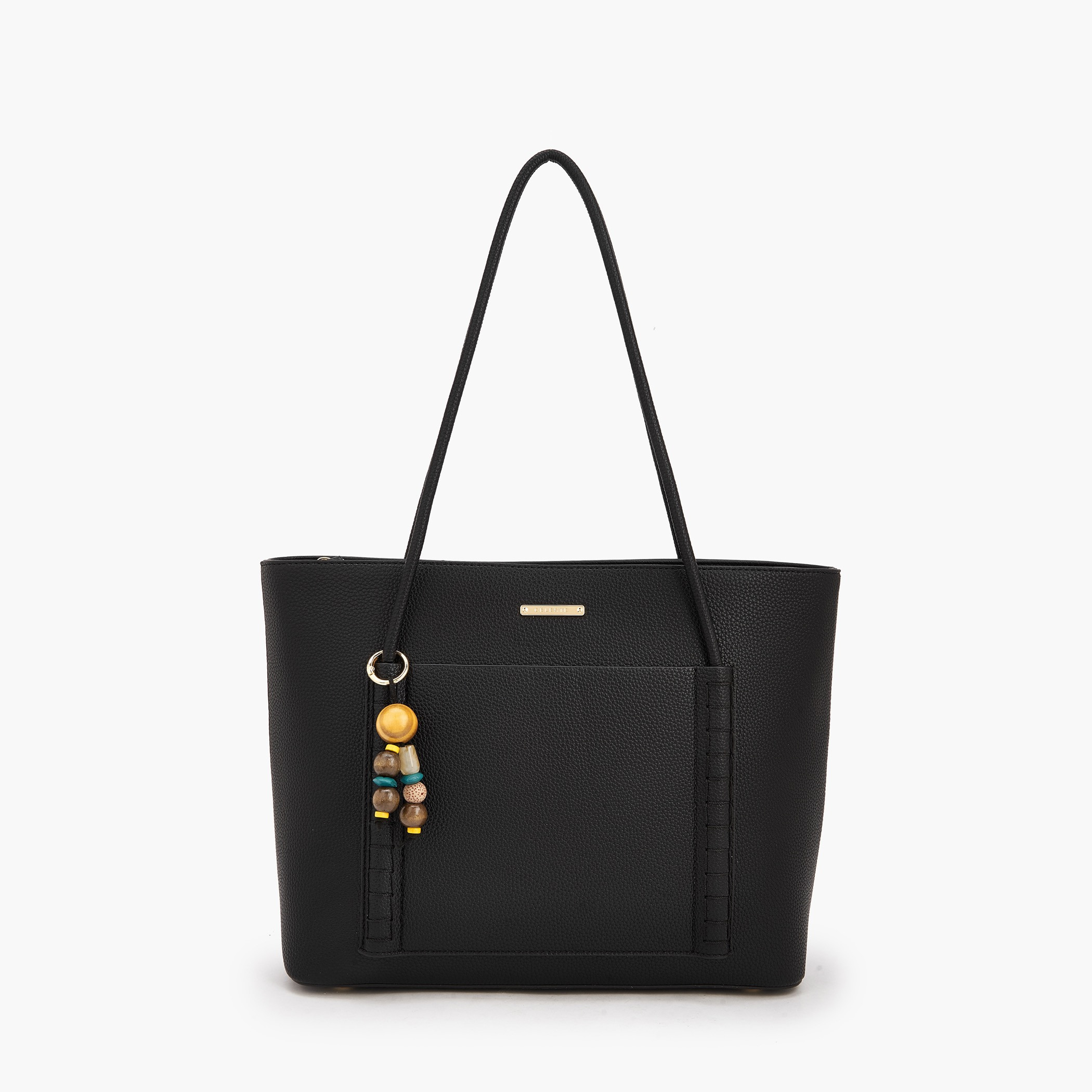 Celeste Textured Tote Bag with Bag Charm-women-bagsandwallets-handbags-image-1