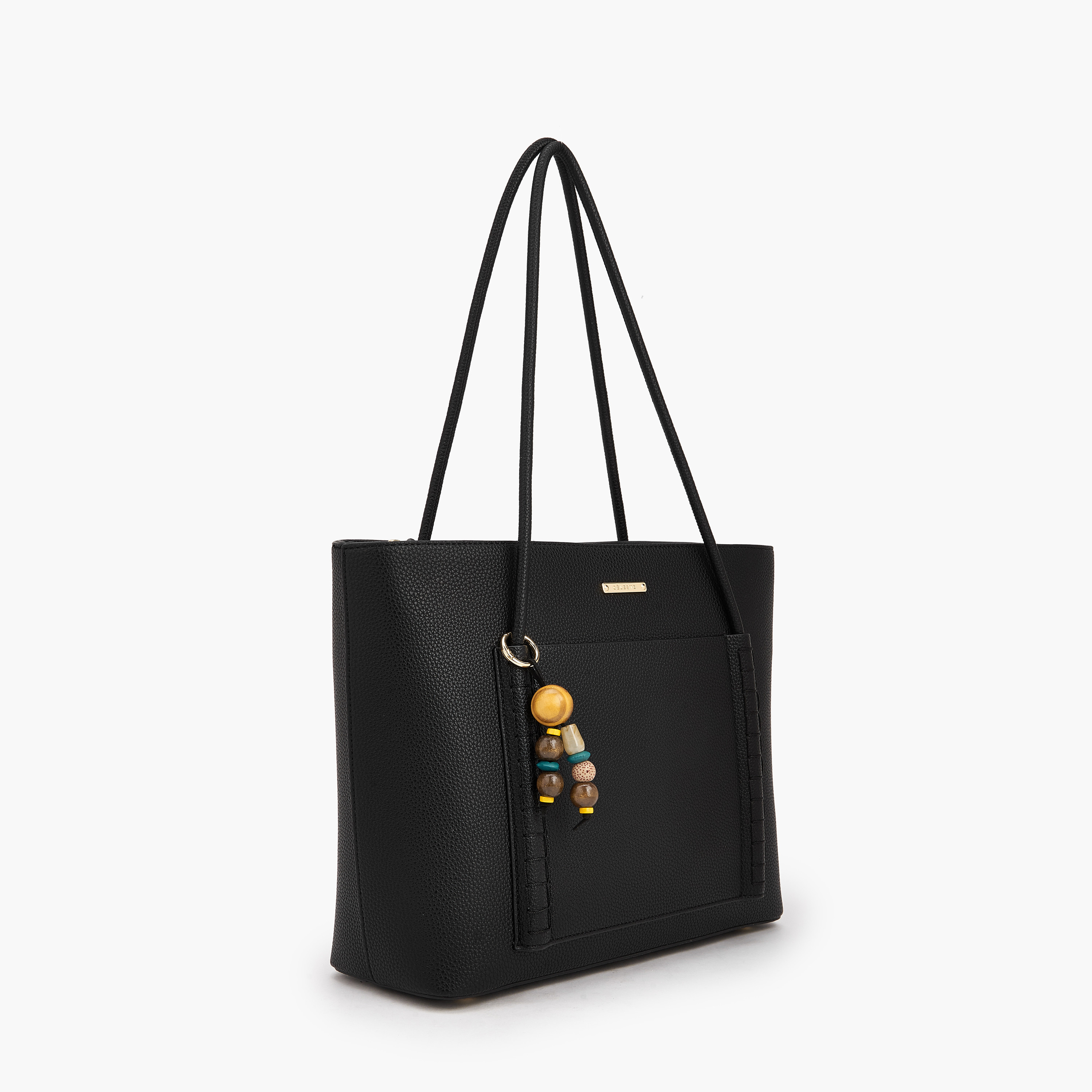 Celeste Textured Tote Bag with Bag Charm-women-bagsandwallets-handbags-image-2