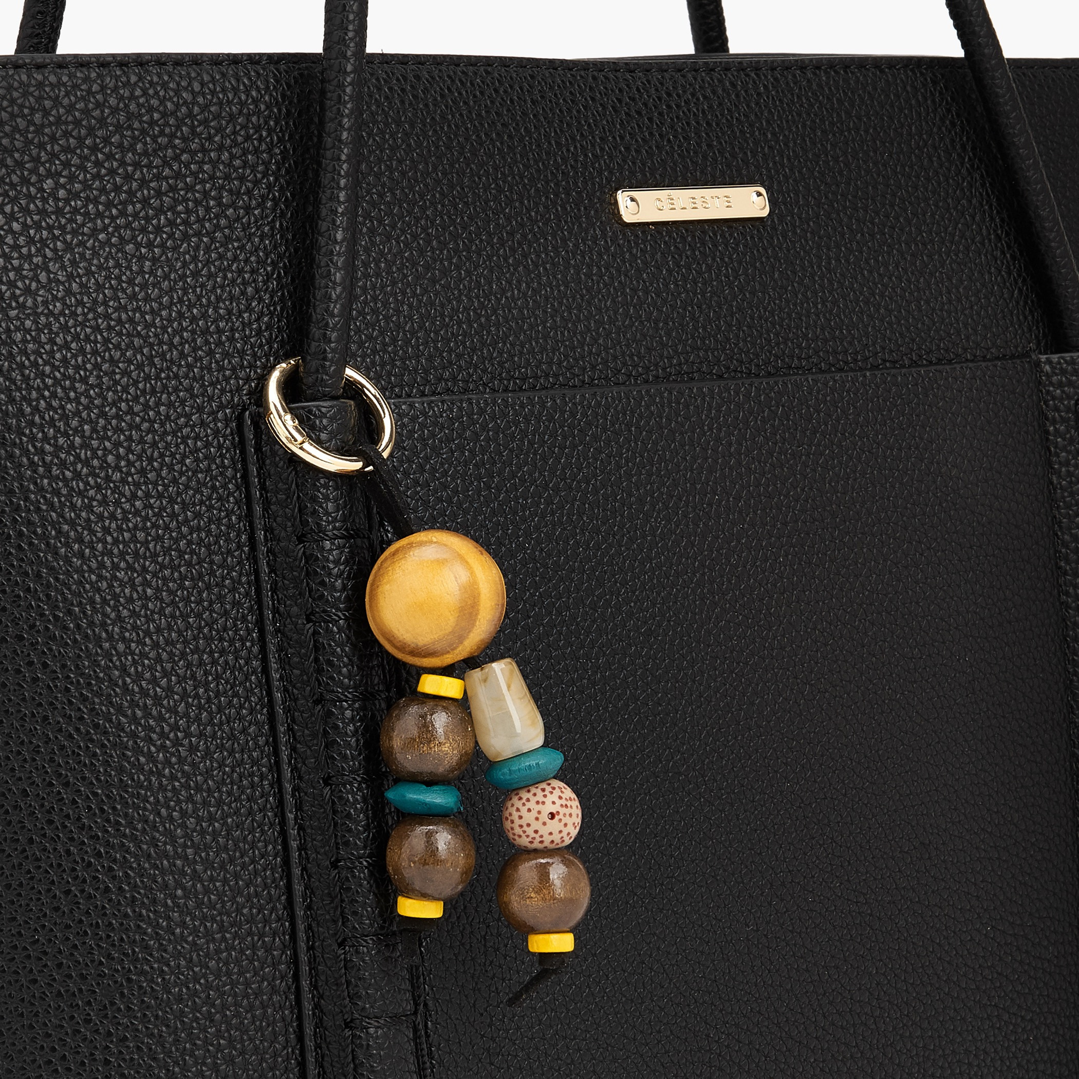 Celeste Textured Tote Bag with Bag Charm-women-bagsandwallets-handbags-image-3