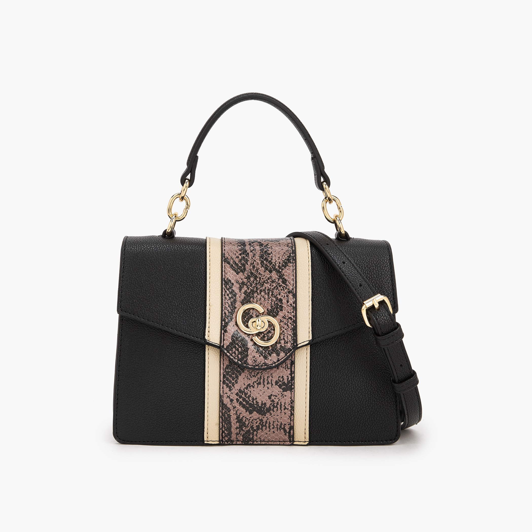 Celeste Printed Satchel Bag with Grab Handle-women-bagsandwallets-handbags-image-1