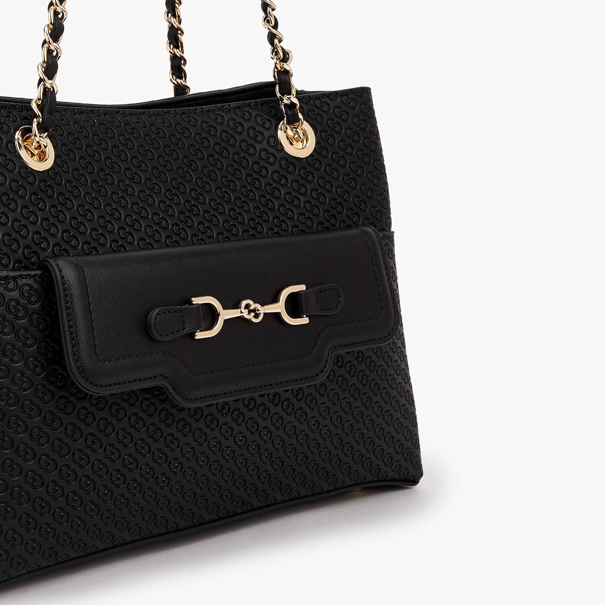 Celeste Monogram Embossed Tote Bag with Double Handles-women-bagsandwallets-handbags-image-3