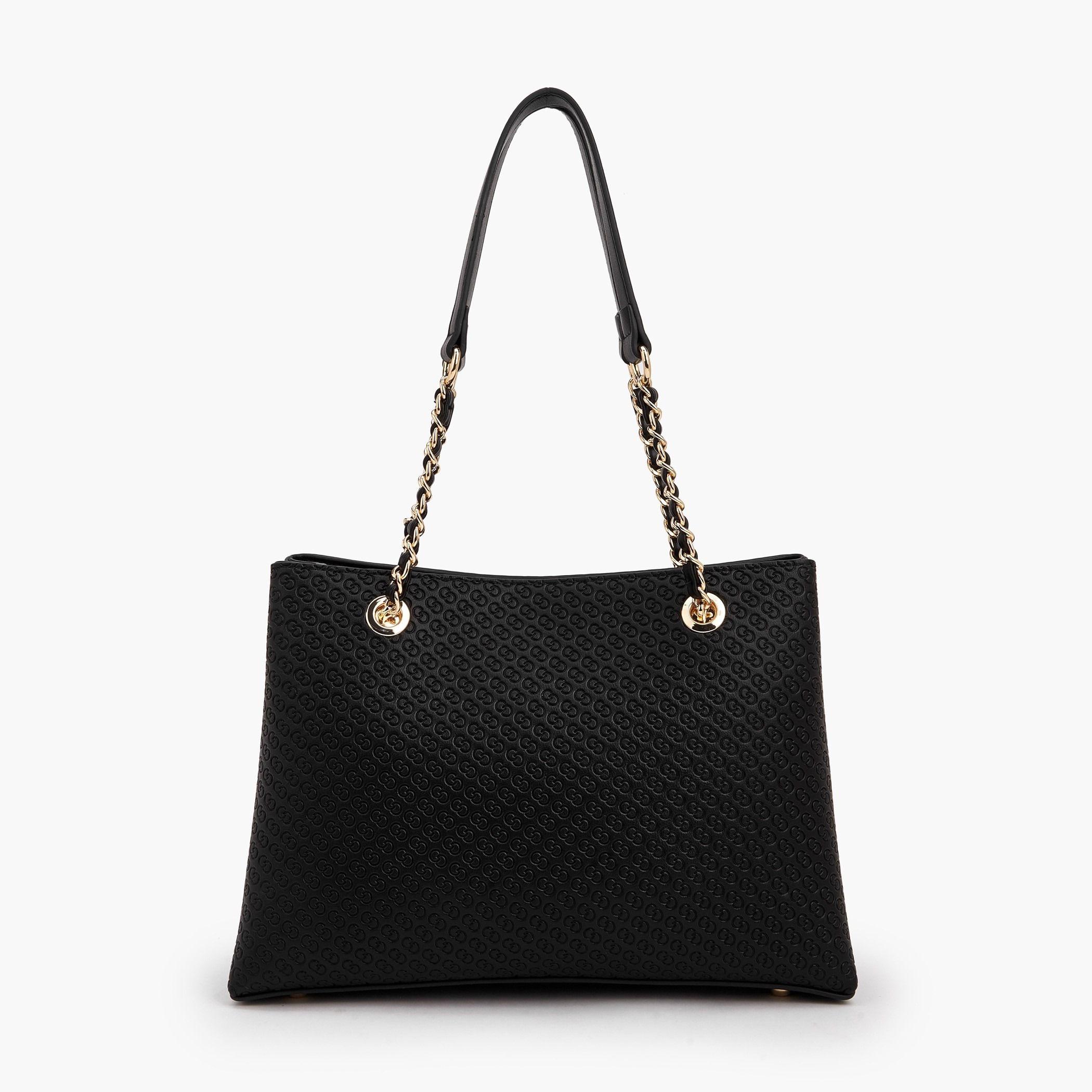 Celeste Monogram Embossed Tote Bag with Double Handles-women-bagsandwallets-handbags-image-4