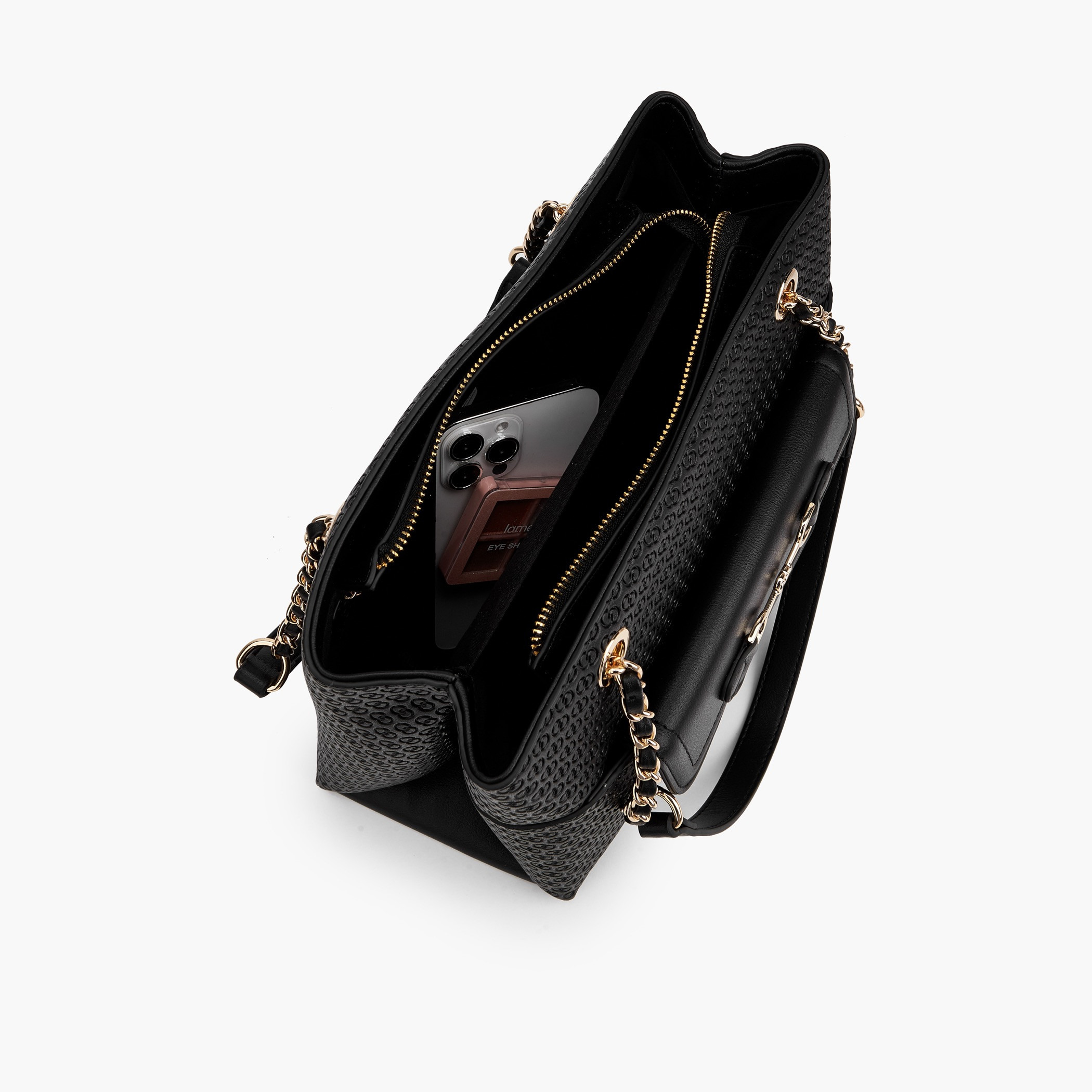 Celeste Monogram Embossed Tote Bag with Double Handles-women-bagsandwallets-handbags-image-7