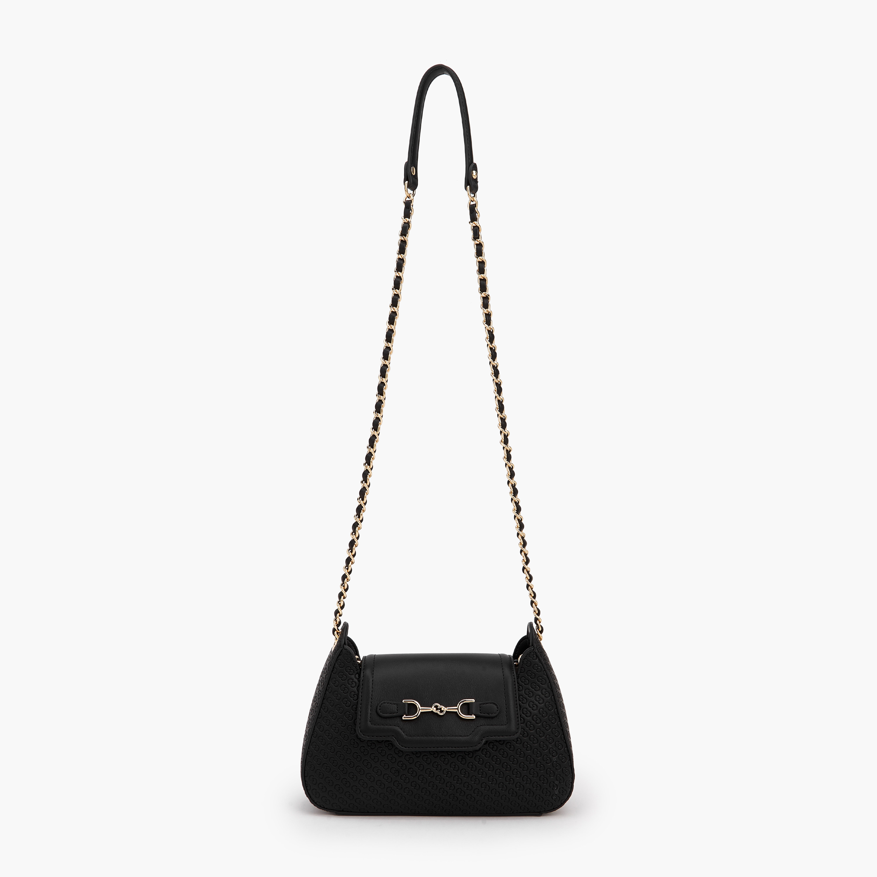 Celeste Monogram Embossed Crossbody Bag with Chain Strap-women-bagsandwallets-handbags-image-3