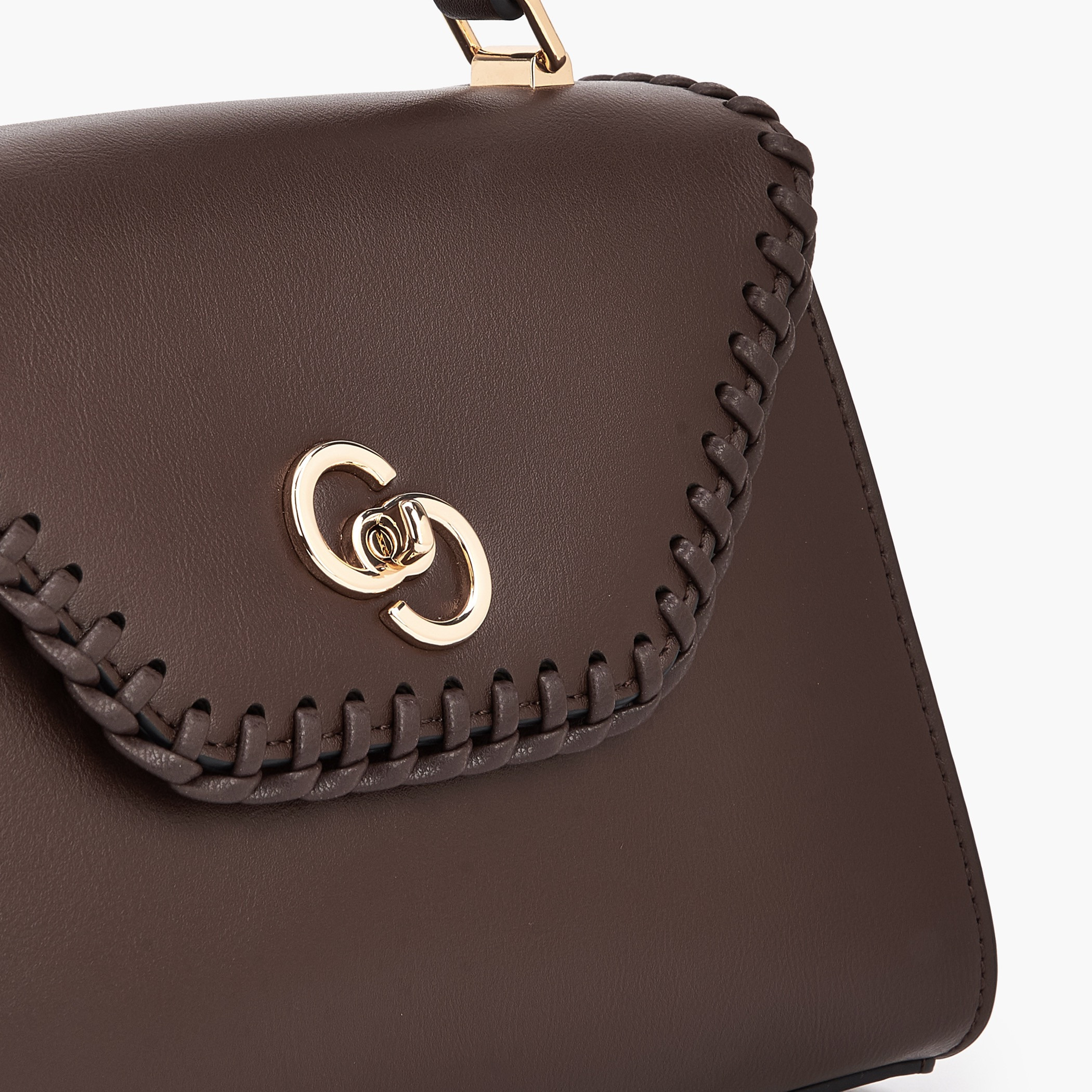 Celeste Stitch Design Satchel Bag with Twist Lock Closure-women-bagsandwallets-handbags-image-4