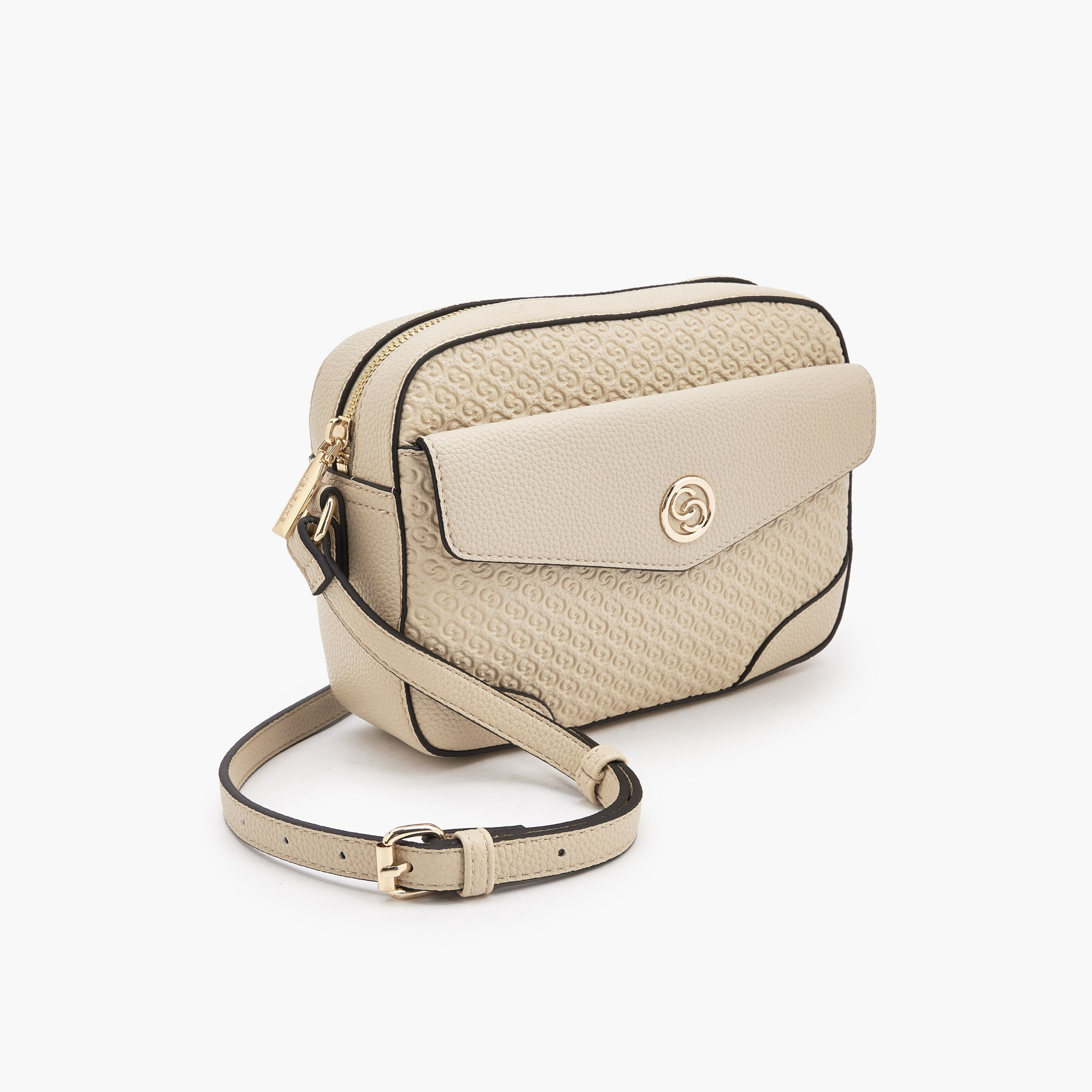 شنطة كروس بودي بنقوش مونوجرام وسحاب إغلاق من سيليست-women-bagsandwallets-handbags-image-4