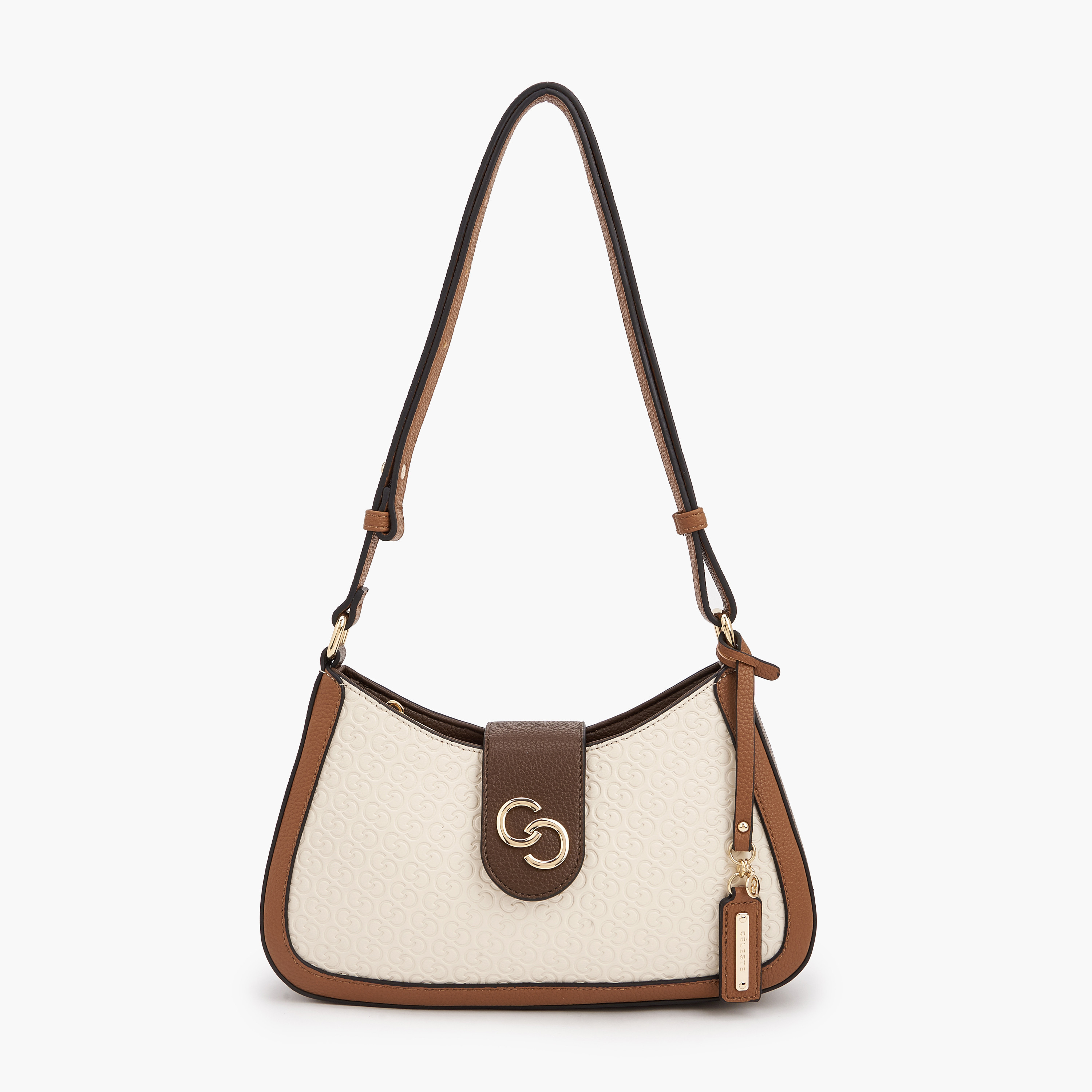 شنطة كروس بودي بنقوش مونوجرام وحزام قابل للتعديل من سيليست-women-bagsandwallets-handbags-image-1