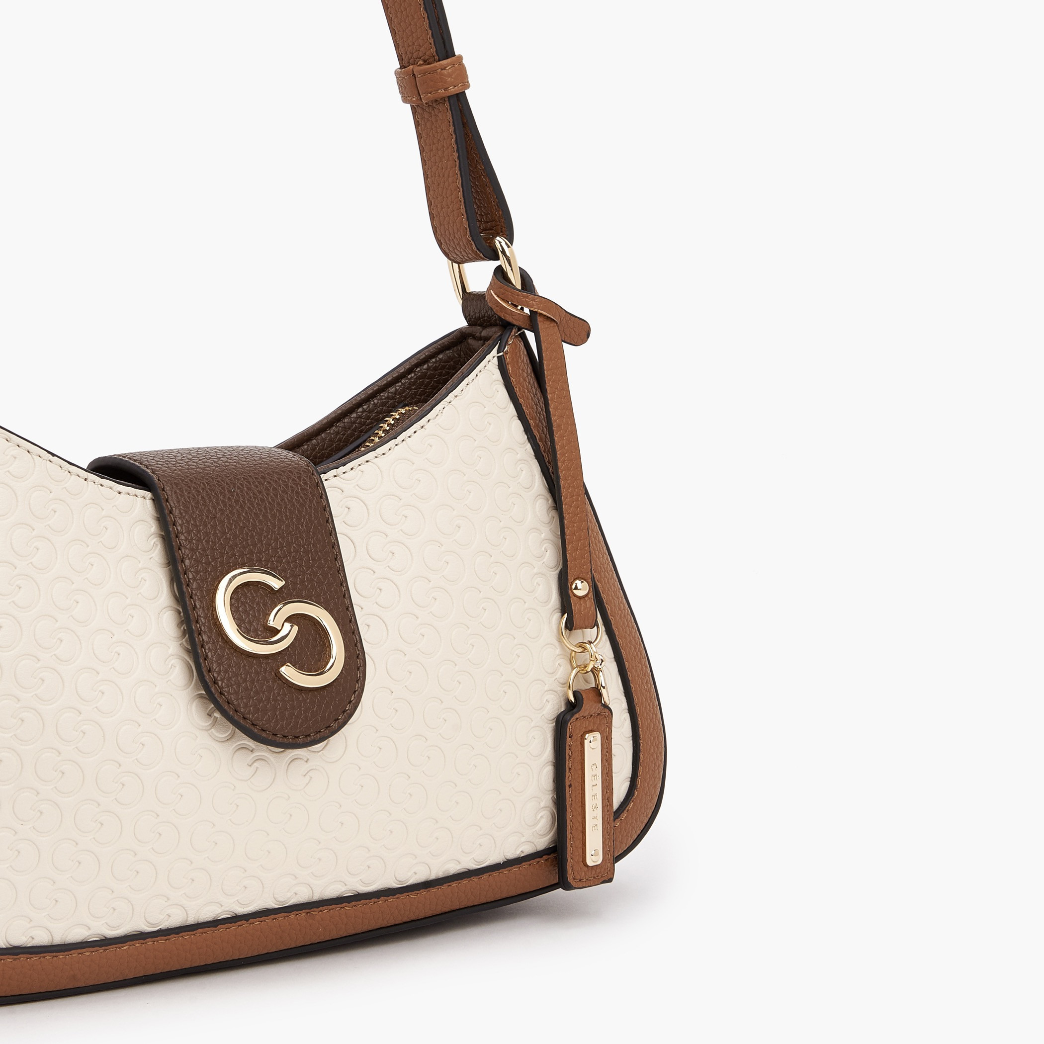 شنطة كروس بودي بنقوش مونوجرام وحزام قابل للتعديل من سيليست-women-bagsandwallets-handbags-image-5