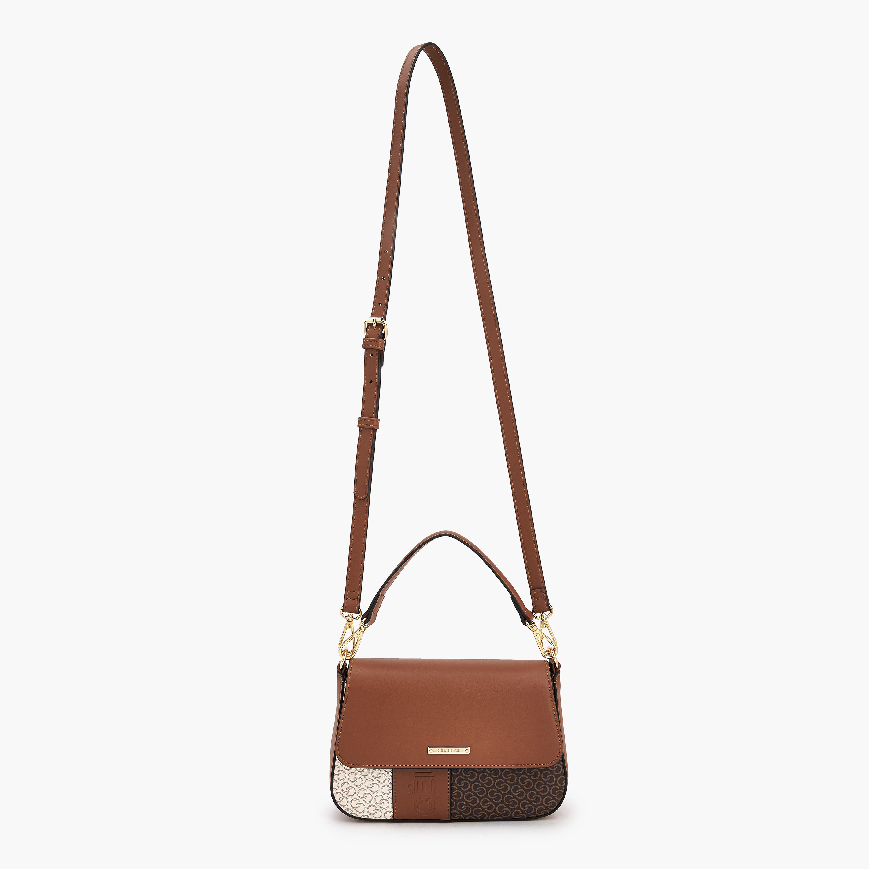 شنطة كروس بودي بمقبض وطبعات مونوجرام من سيليست-women-bagsandwallets-handbags-image-3