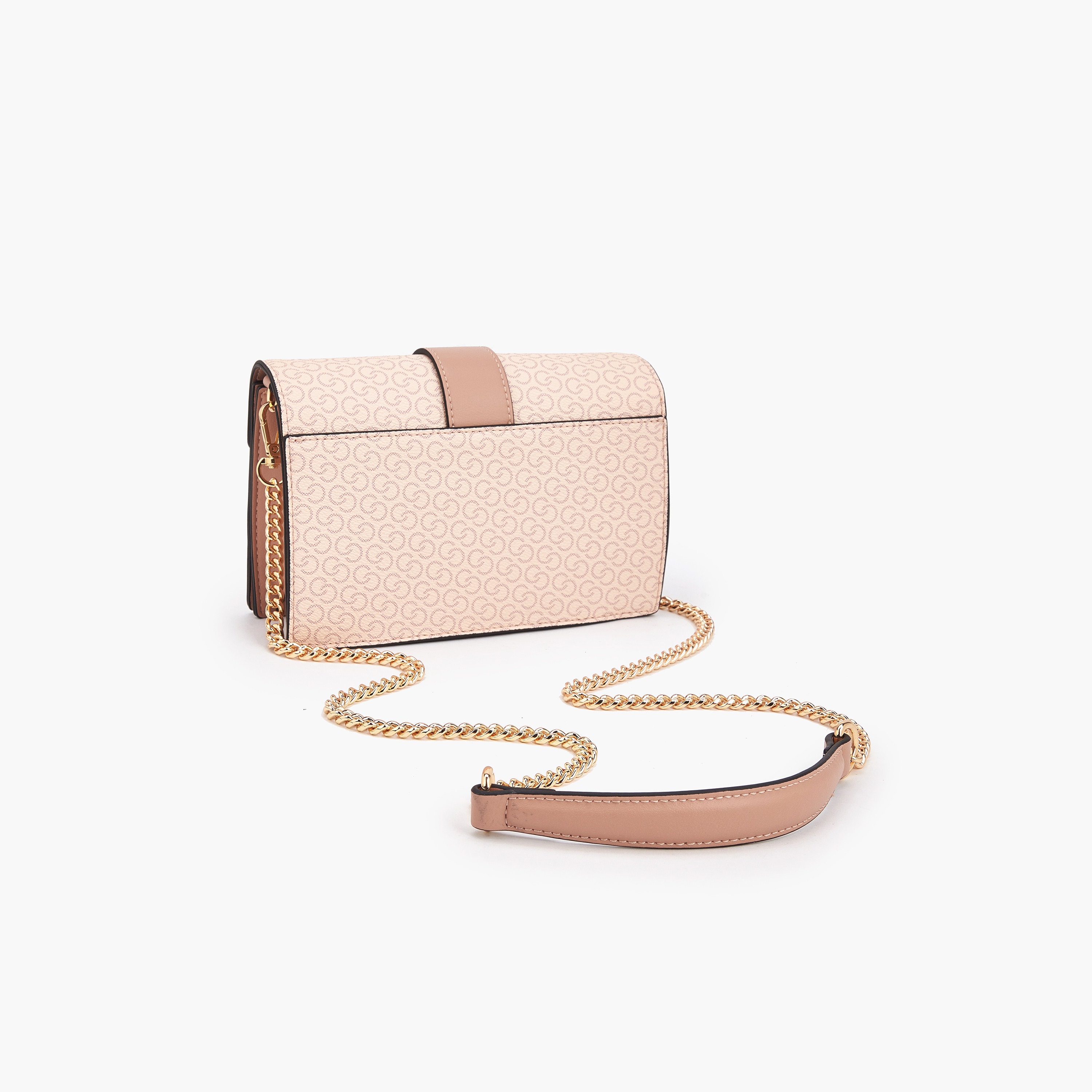 شنطة كروس بودي بحزام سلسلة وطبعات مونوجرام من سيليست-women-bagsandwallets-handbags-image-6