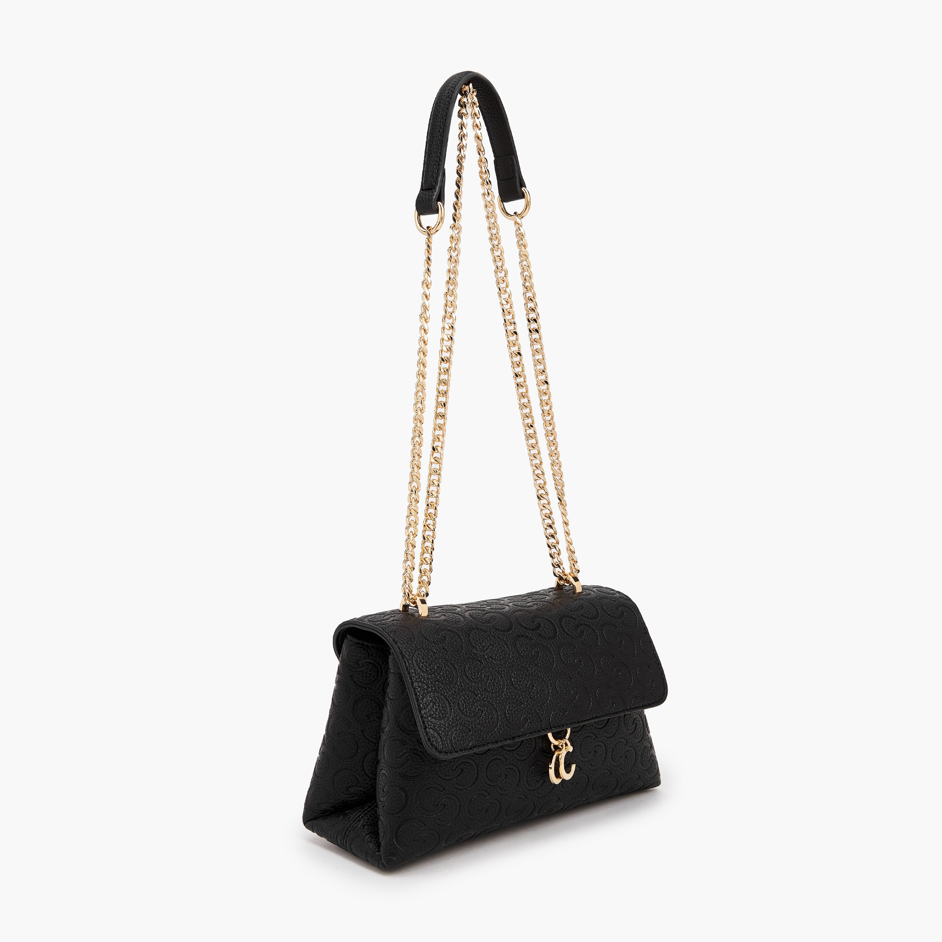 Celeste Monogram Debossed Crossbody Bag with Chain Strap-women-bagsandwallets-handbags-image-4