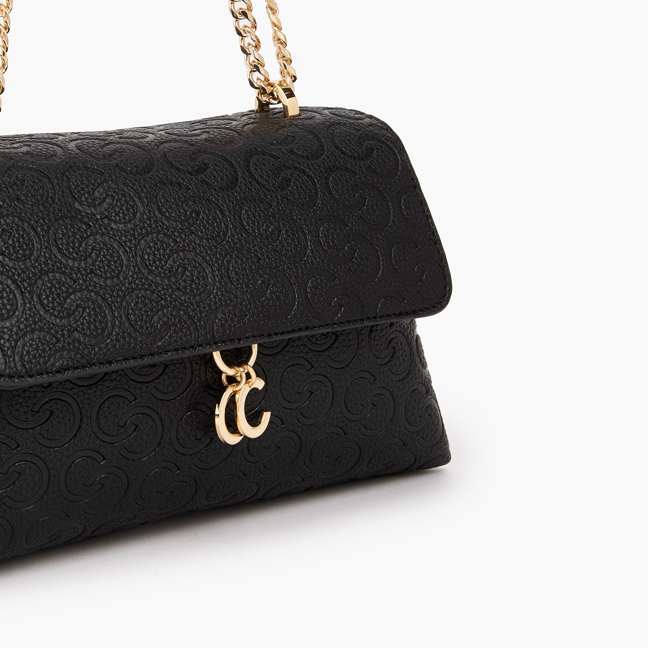 Celeste Monogram Debossed Crossbody Bag with Chain Strap-women-bagsandwallets-handbags-image-5