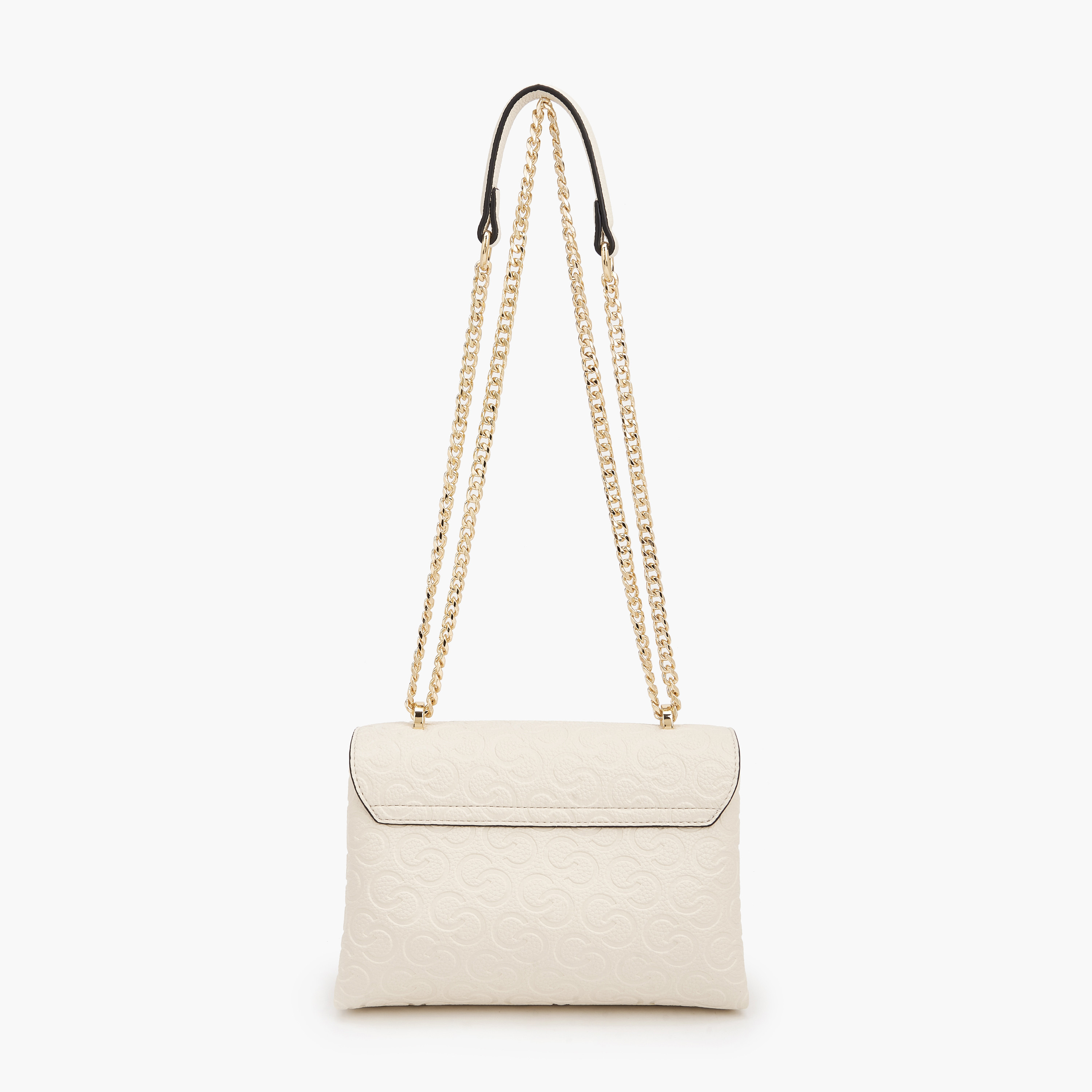 شنطة كروسبودي بحزام سلسلة ونقوش مونوجرام من سيليست-women-bagsandwallets-handbags-image-6
