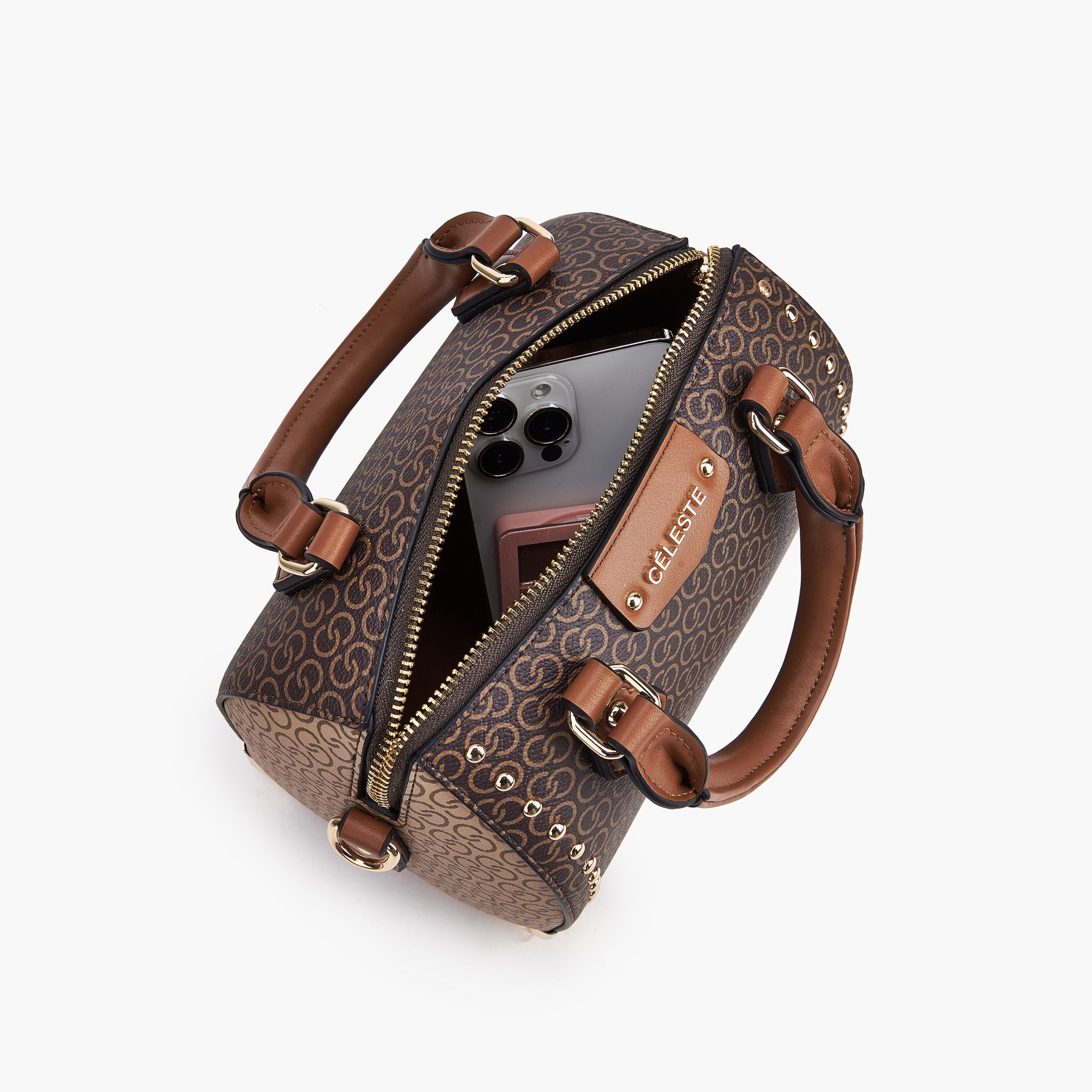 شنطة كروس بودي بارزة الملمس بحزام قابل للتعديل من سيليست-women-bagsandwallets-handbags-image-8