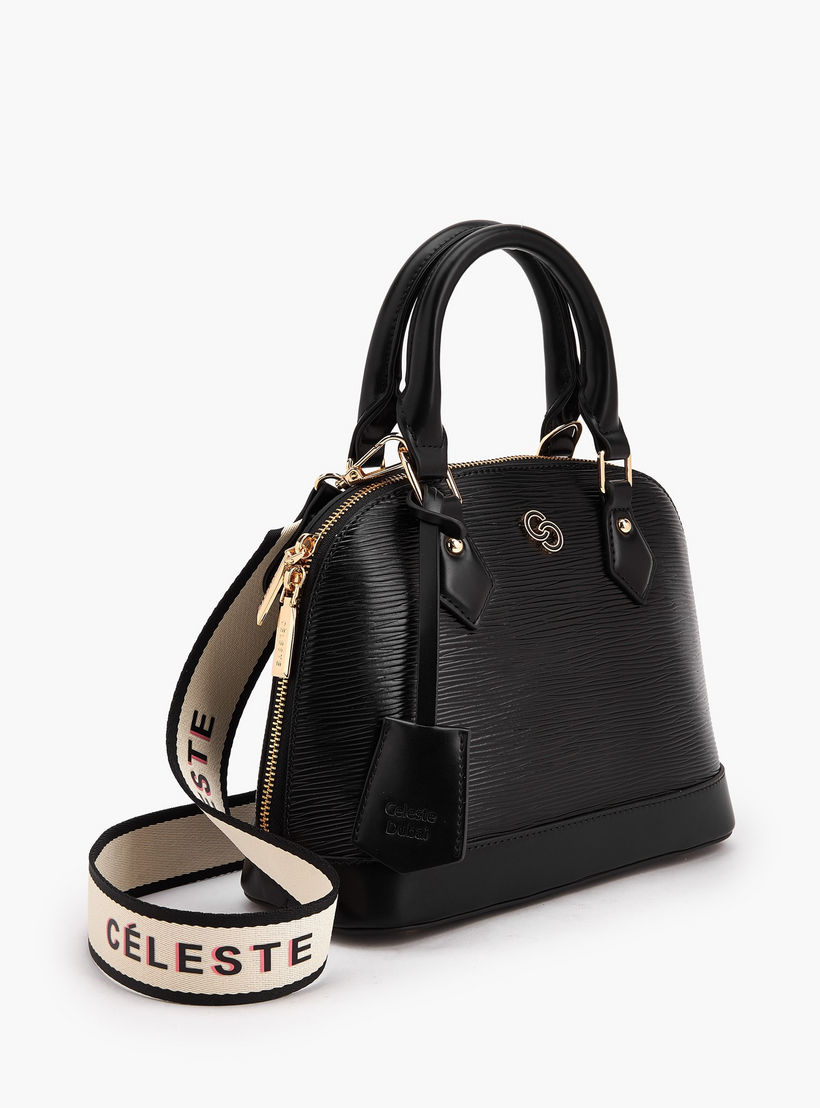 شنطة قبة بارزة الملمس بحزام قابل للفصل-women-bagsandwallets-handbags-image-4