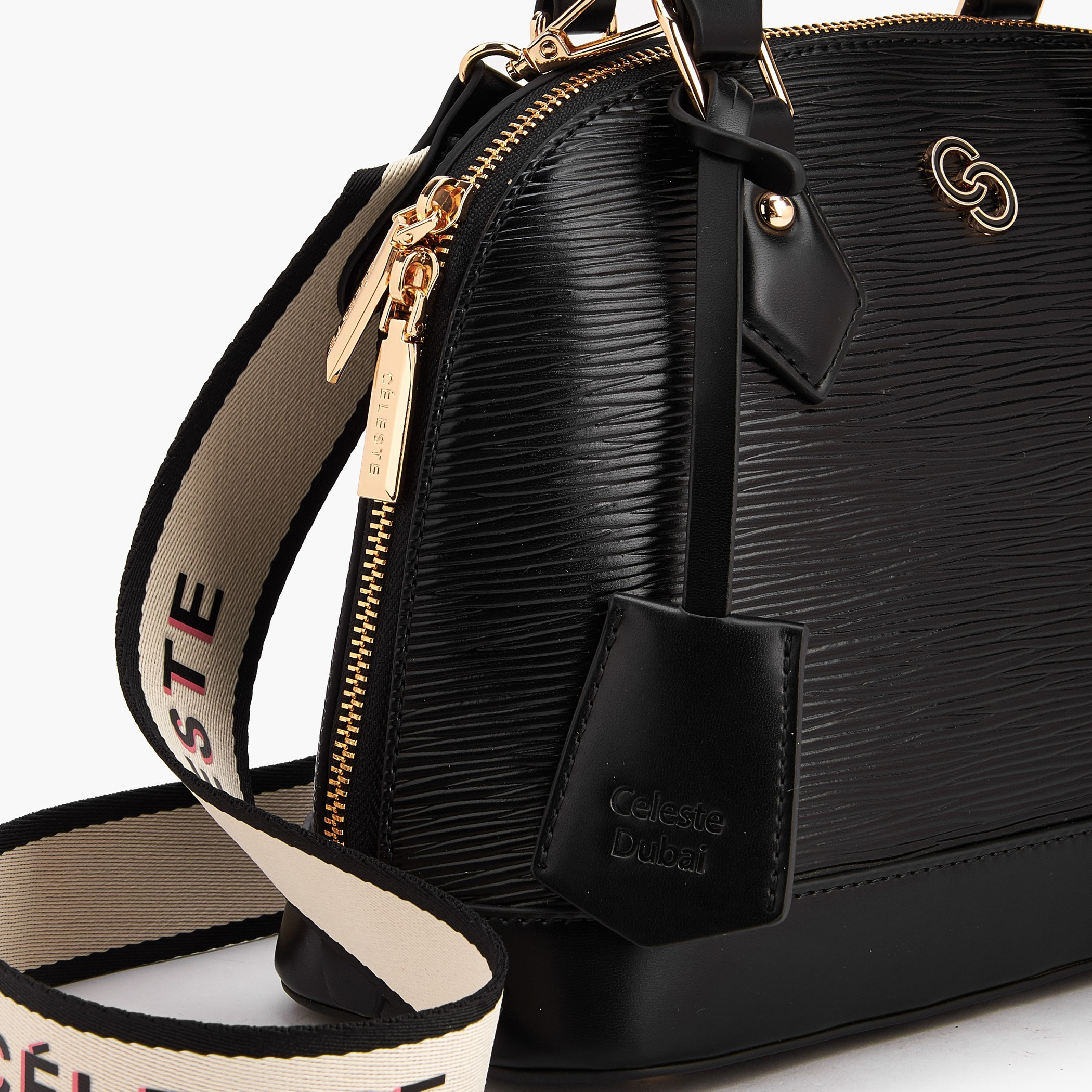 شنطة قبة بارزة الملمس بحزام قابل للفصل-women-bagsandwallets-handbags-image-5