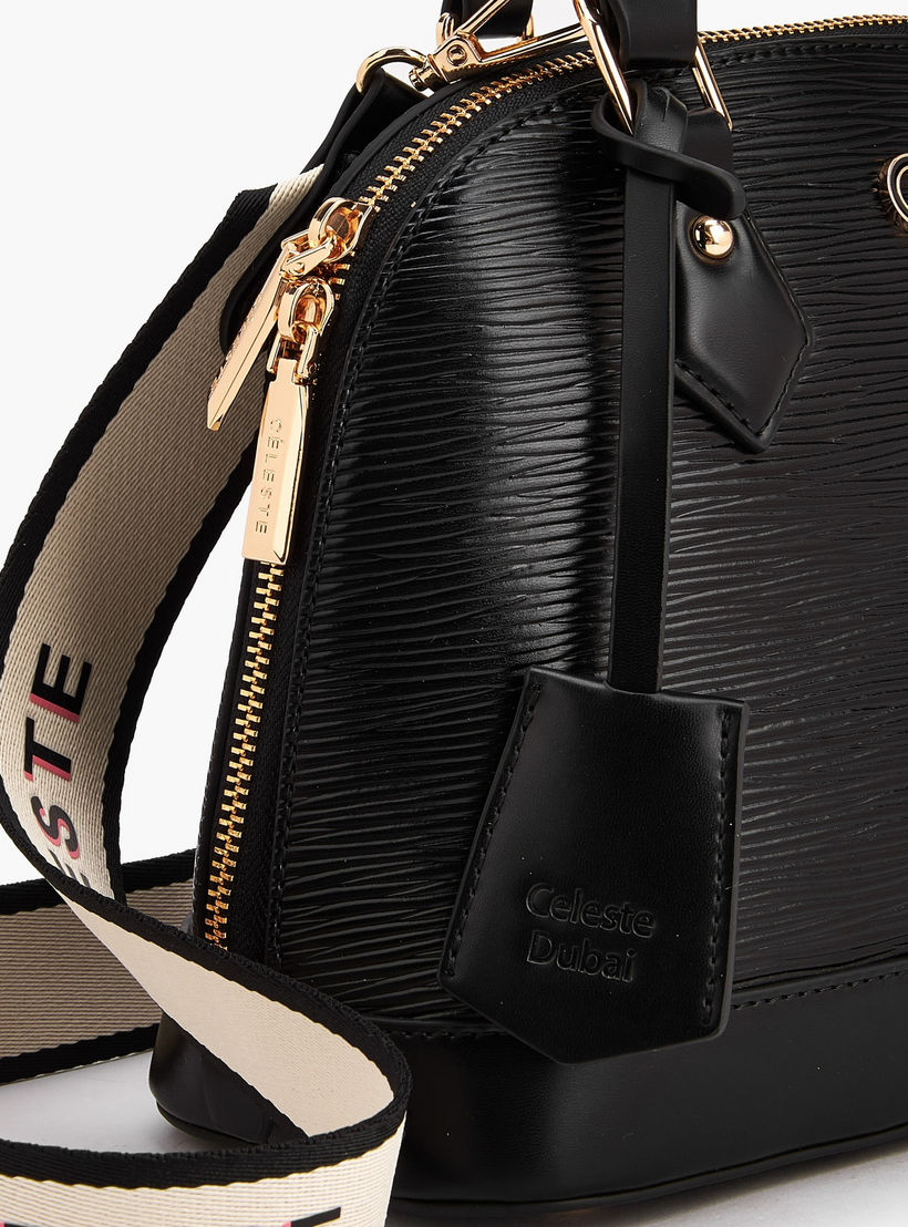 شنطة قبة بارزة الملمس بحزام قابل للفصل-women-bagsandwallets-handbags-image-5