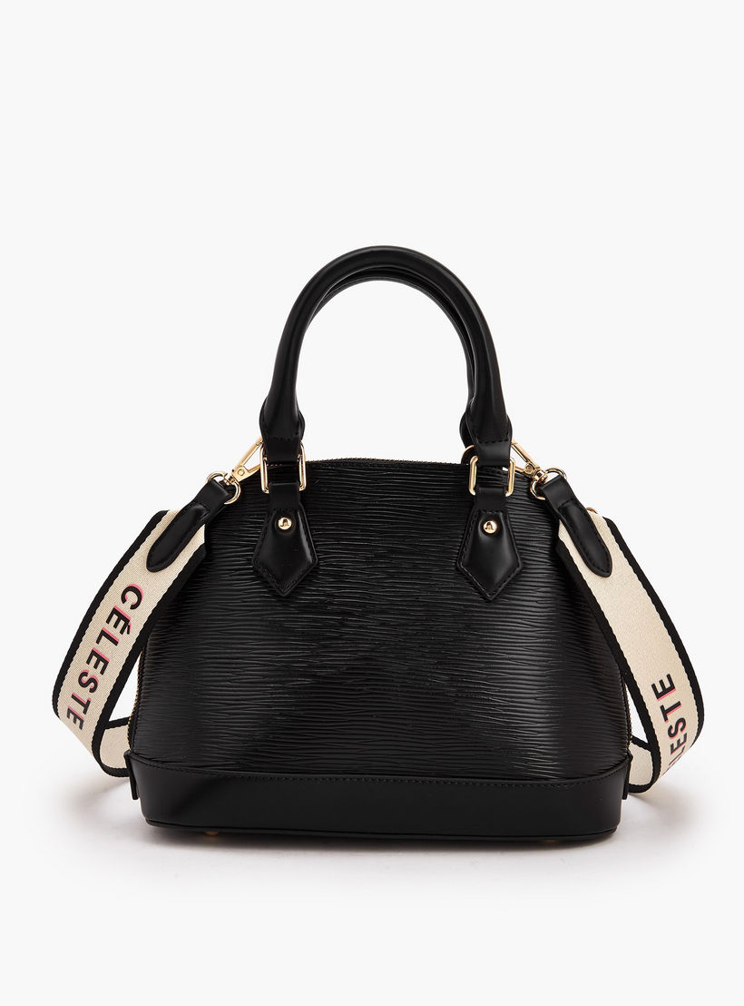 شنطة قبة بارزة الملمس بحزام قابل للفصل-women-bagsandwallets-handbags-image-6