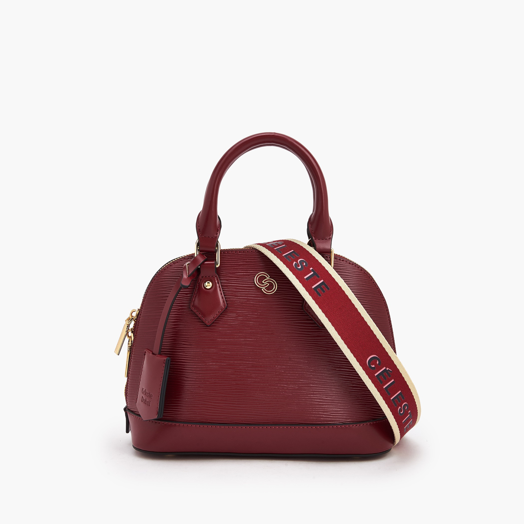 Textured Dome Bag with Detachable Strap-women-bagsandwallets-handbags-image-1