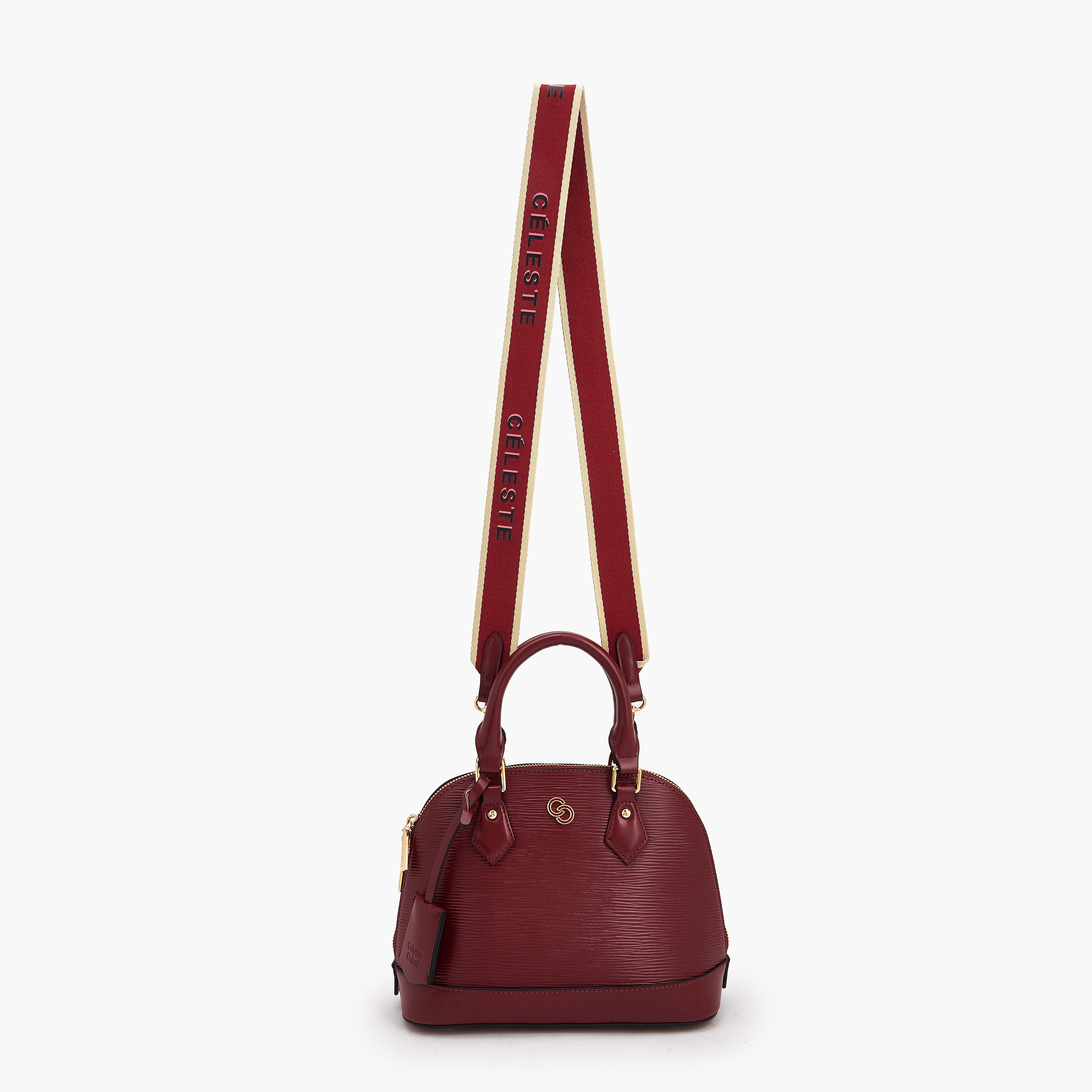 Textured Dome Bag with Detachable Strap-women-bagsandwallets-handbags-image-3