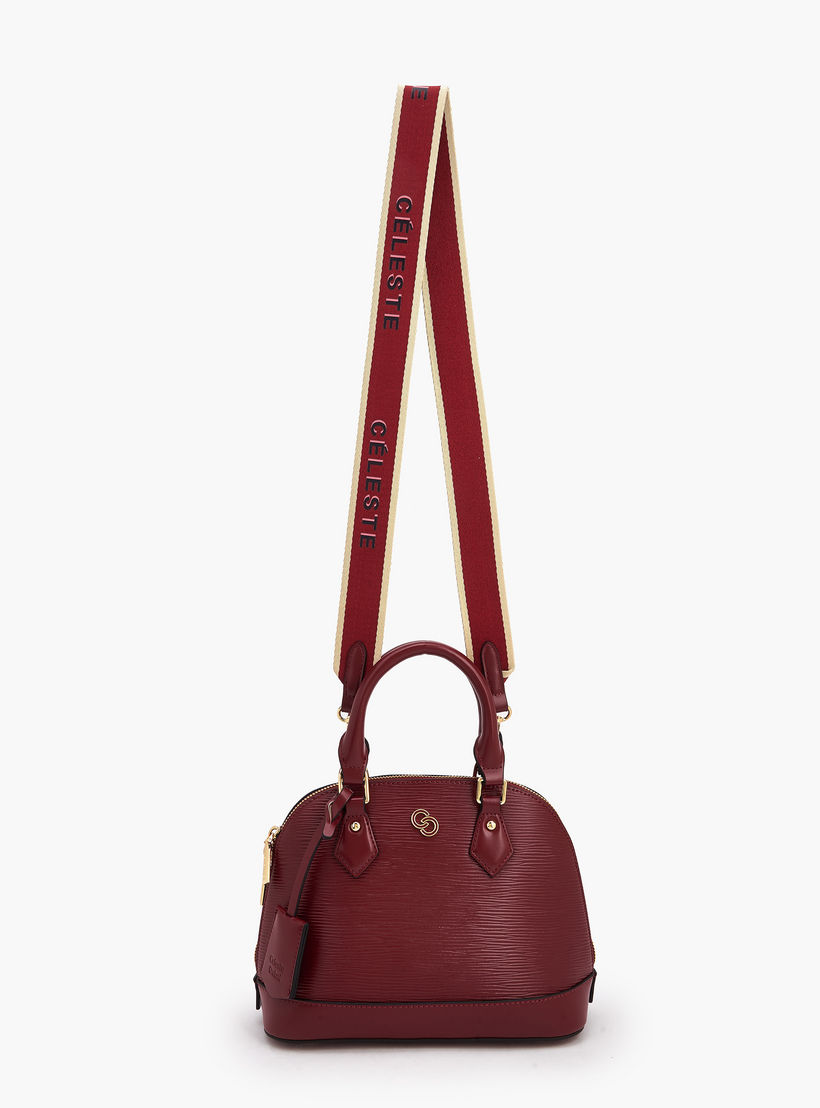 Textured Dome Bag with Detachable Strap-women-bagsandwallets-handbags-image-3