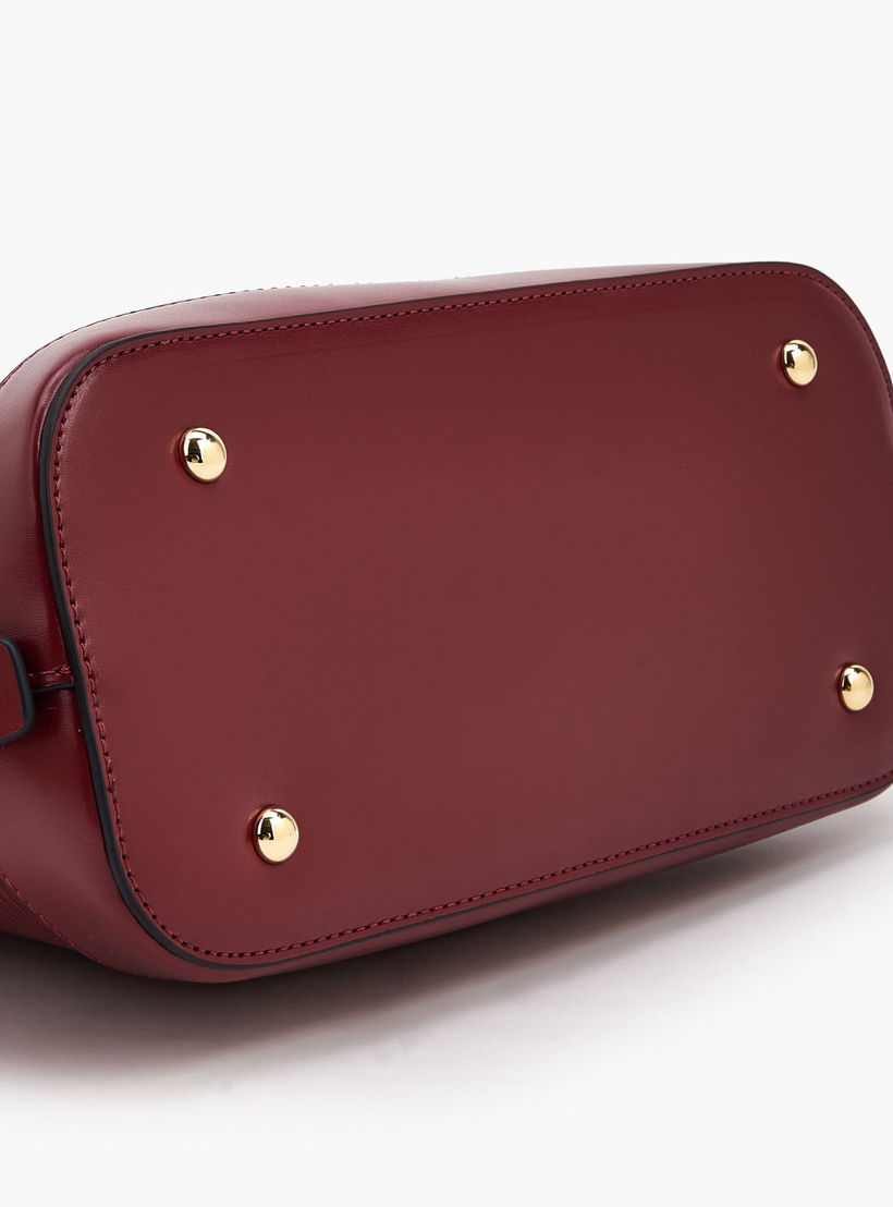 Textured Dome Bag with Detachable Strap-women-bagsandwallets-handbags-image-7