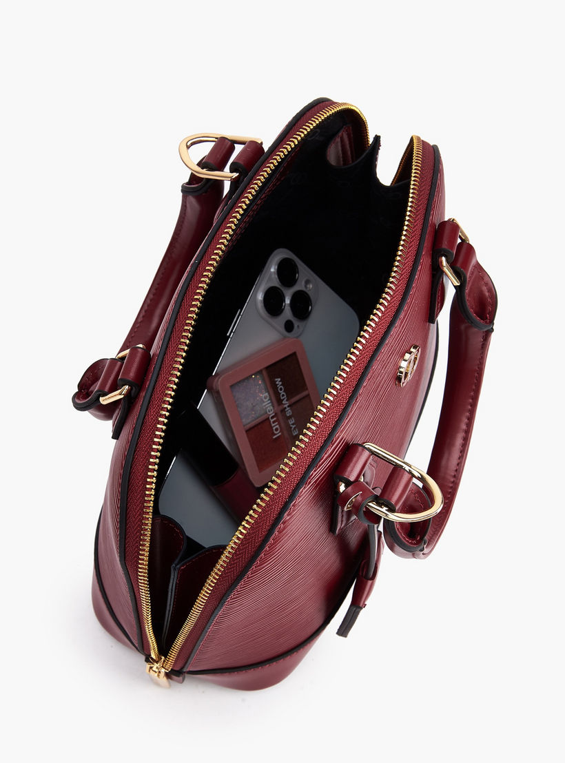 Textured Dome Bag with Detachable Strap-women-bagsandwallets-handbags-image-8
