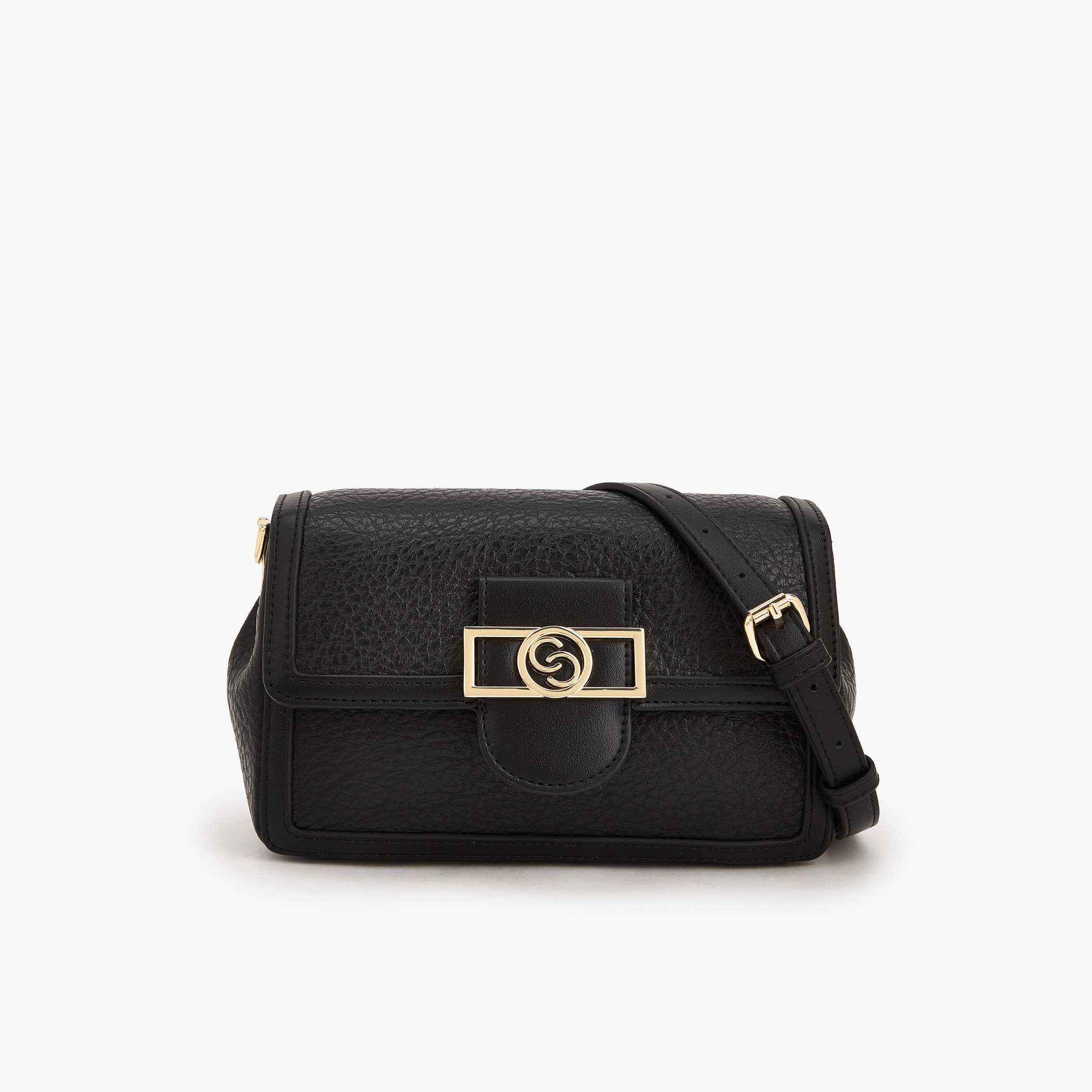 شنطة كروس بودي بارزة الملمس بزر إغلاق من سيليست-women-bagsandwallets-handbags-image-1