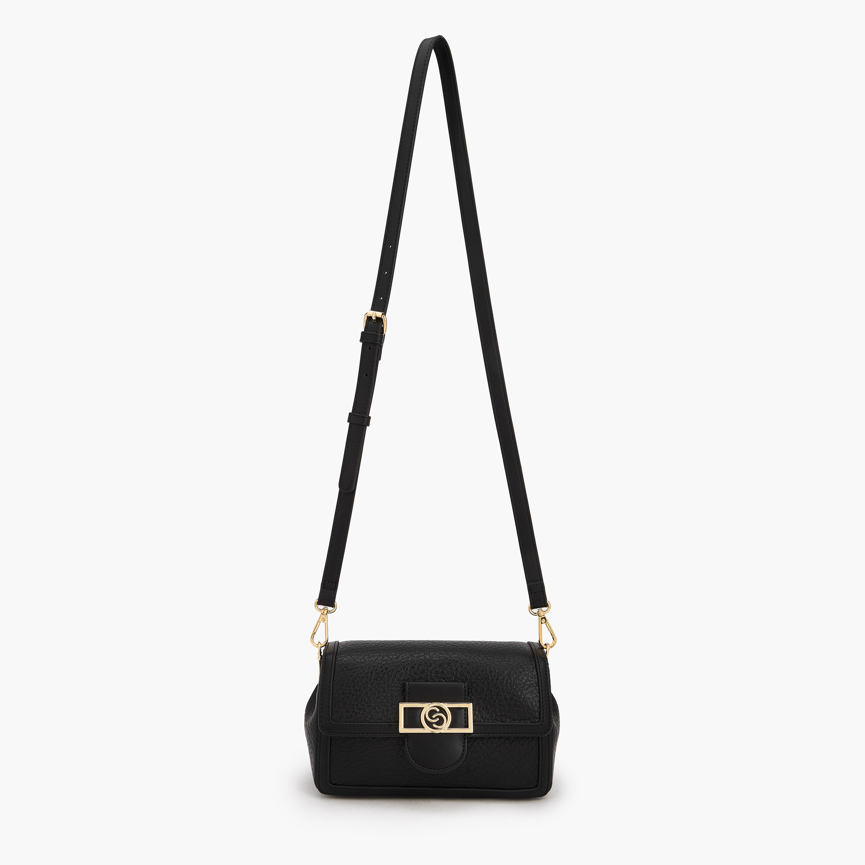 شنطة كروس بودي بارزة الملمس بزر إغلاق من سيليست-women-bagsandwallets-handbags-image-3