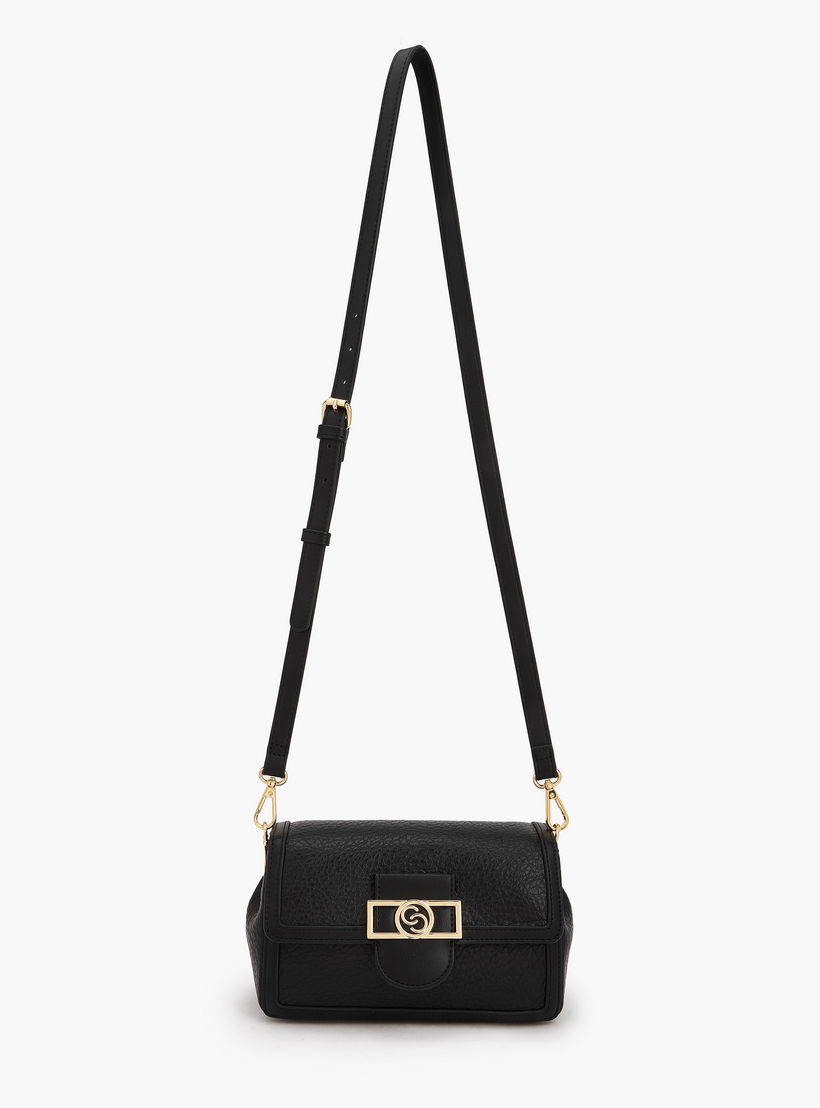 شنطة كروس بودي بارزة الملمس بزر إغلاق من سيليست-women-bagsandwallets-handbags-image-3