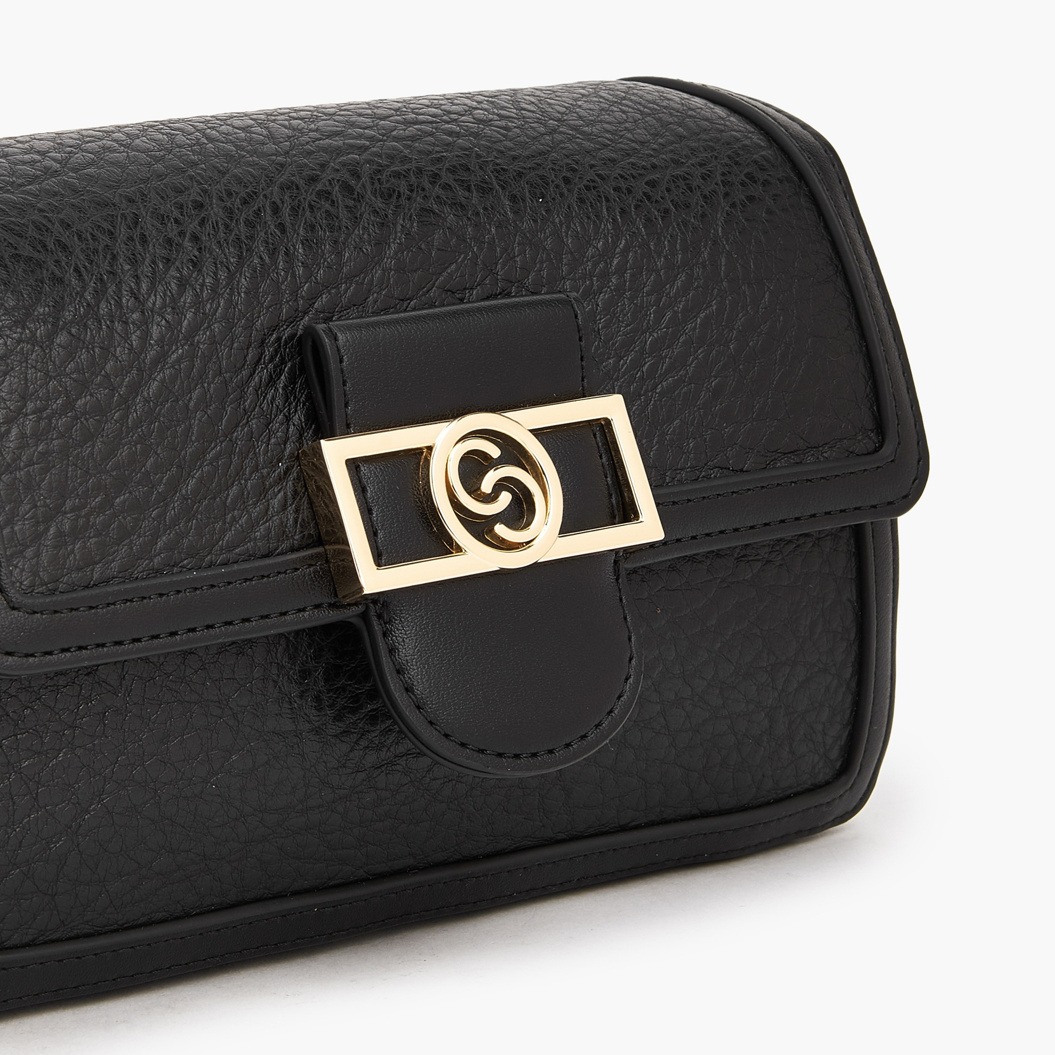 شنطة كروس بودي بارزة الملمس بزر إغلاق من سيليست-women-bagsandwallets-handbags-image-5